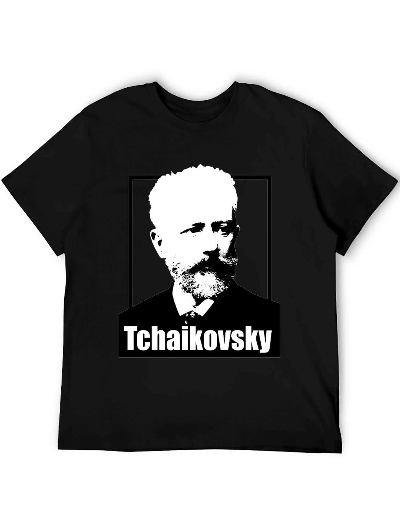 Tchaikovsky Graphic Print Black T-Shirt