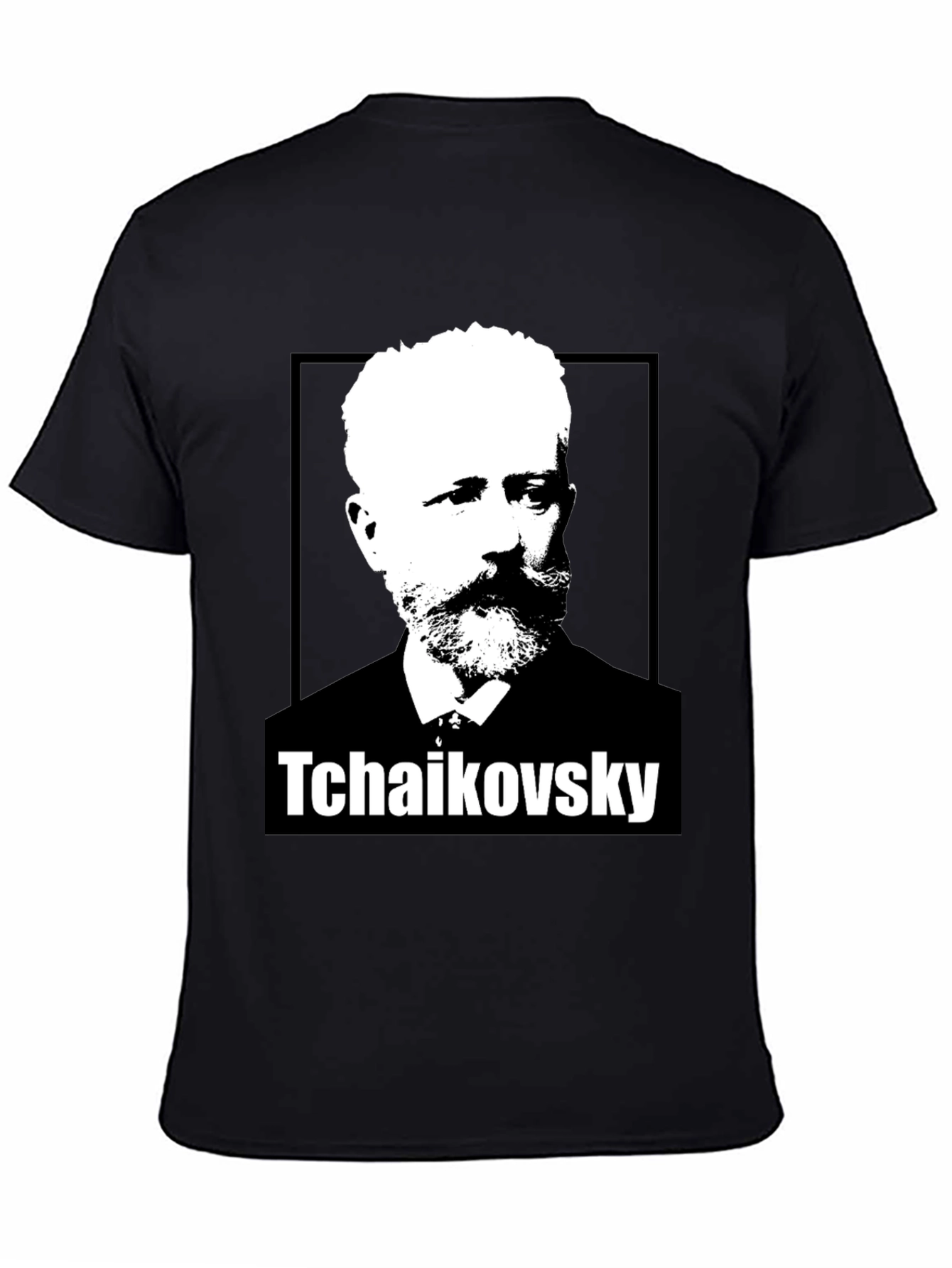 Tchaikovsky Graphic Print Black T-Shirt