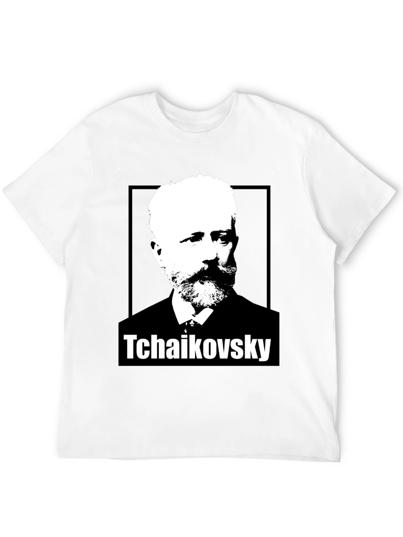 Tchaikovsky Graphic Print Black T-Shirt