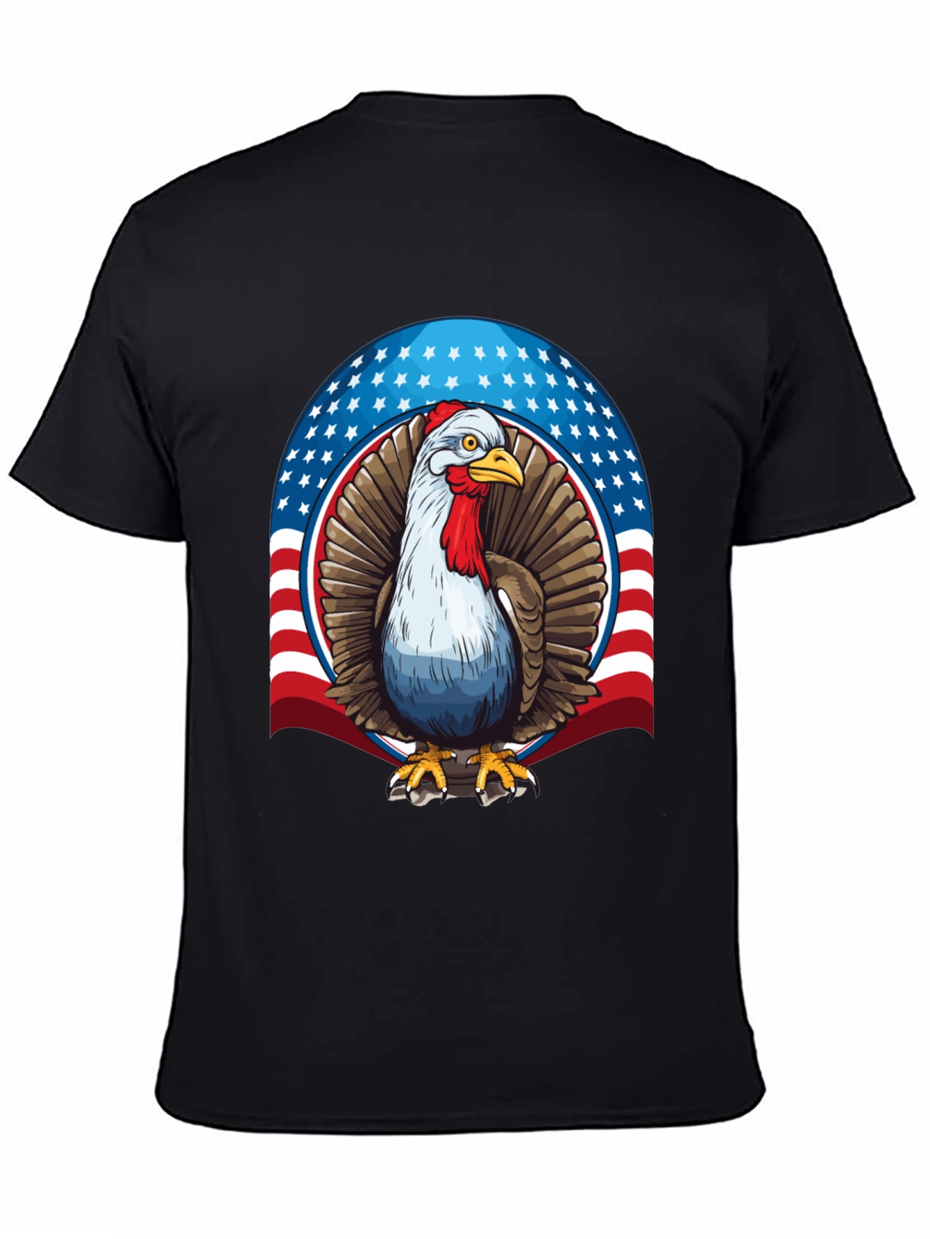Patriotic Turkey Graphic T-Shirt