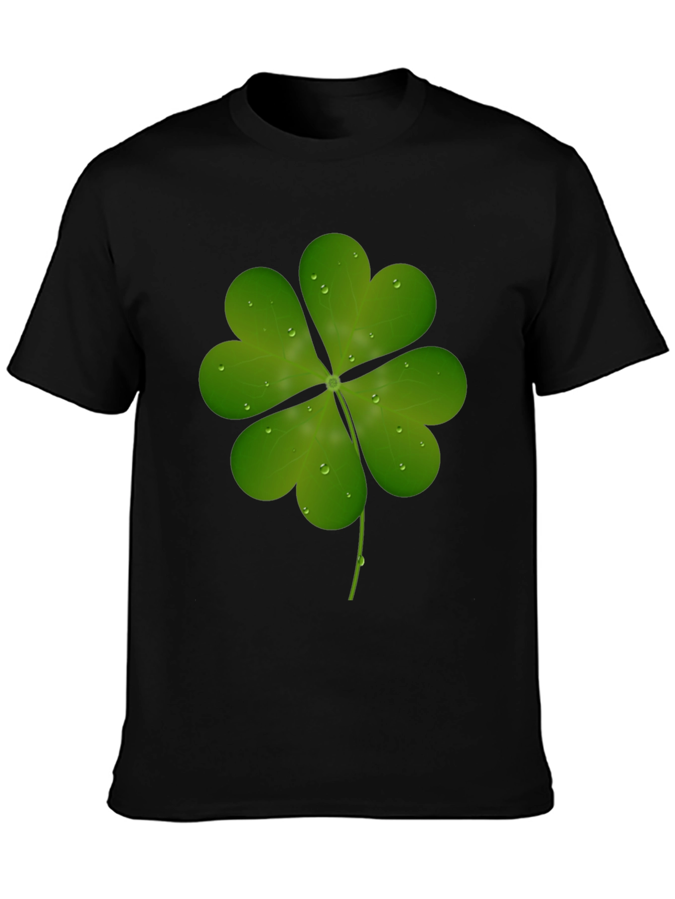 Lucky Four-Leaf Clover Graphic T-Shirt - St. Patricks Day