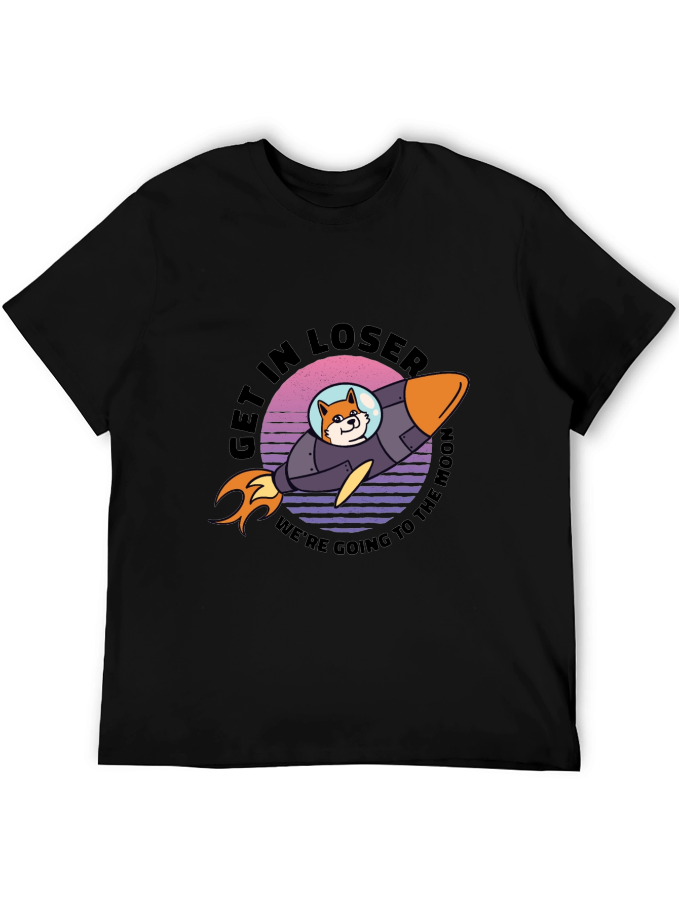 Shiba Rocket to the Moon T-Shirt