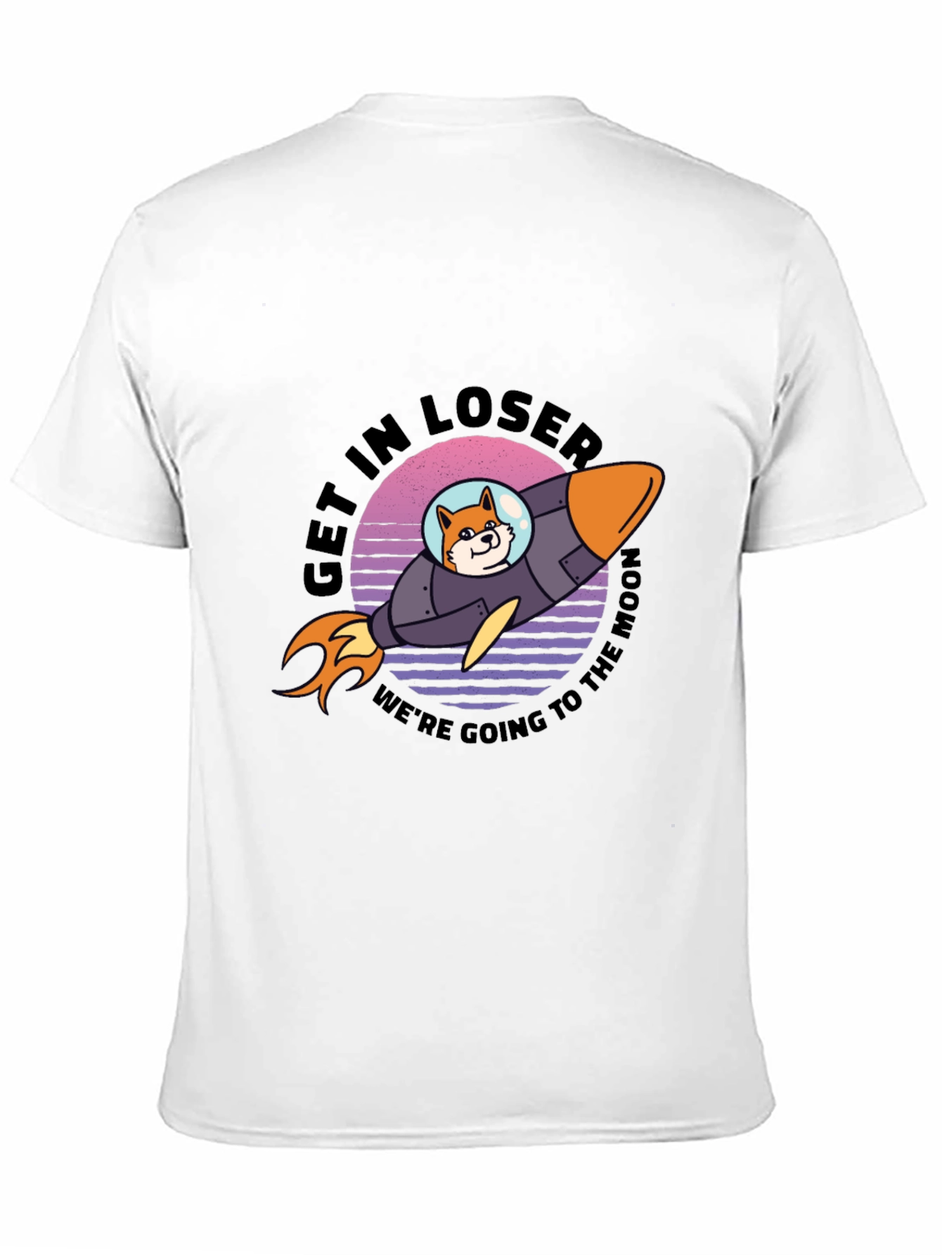 Shiba Rocket to the Moon T-Shirt