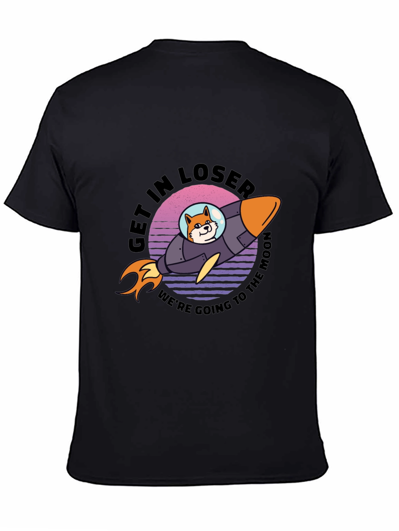 Shiba Rocket to the Moon T-Shirt