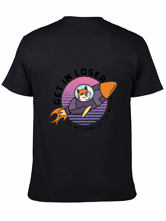 Shiba Rocket to the Moon T-Shirt