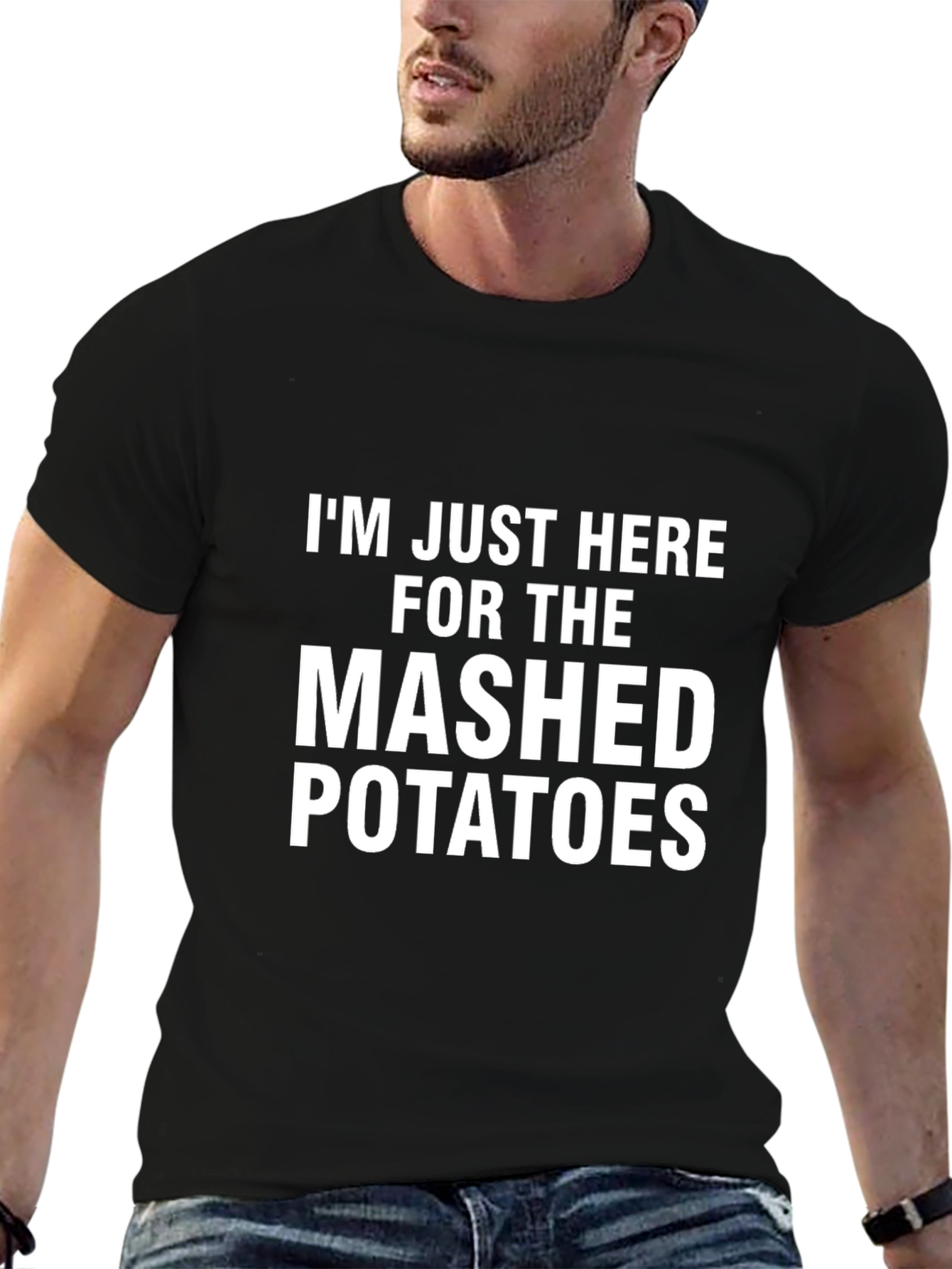Mashed Potatoes Graphic Tee - Funny Foodie Shirt
