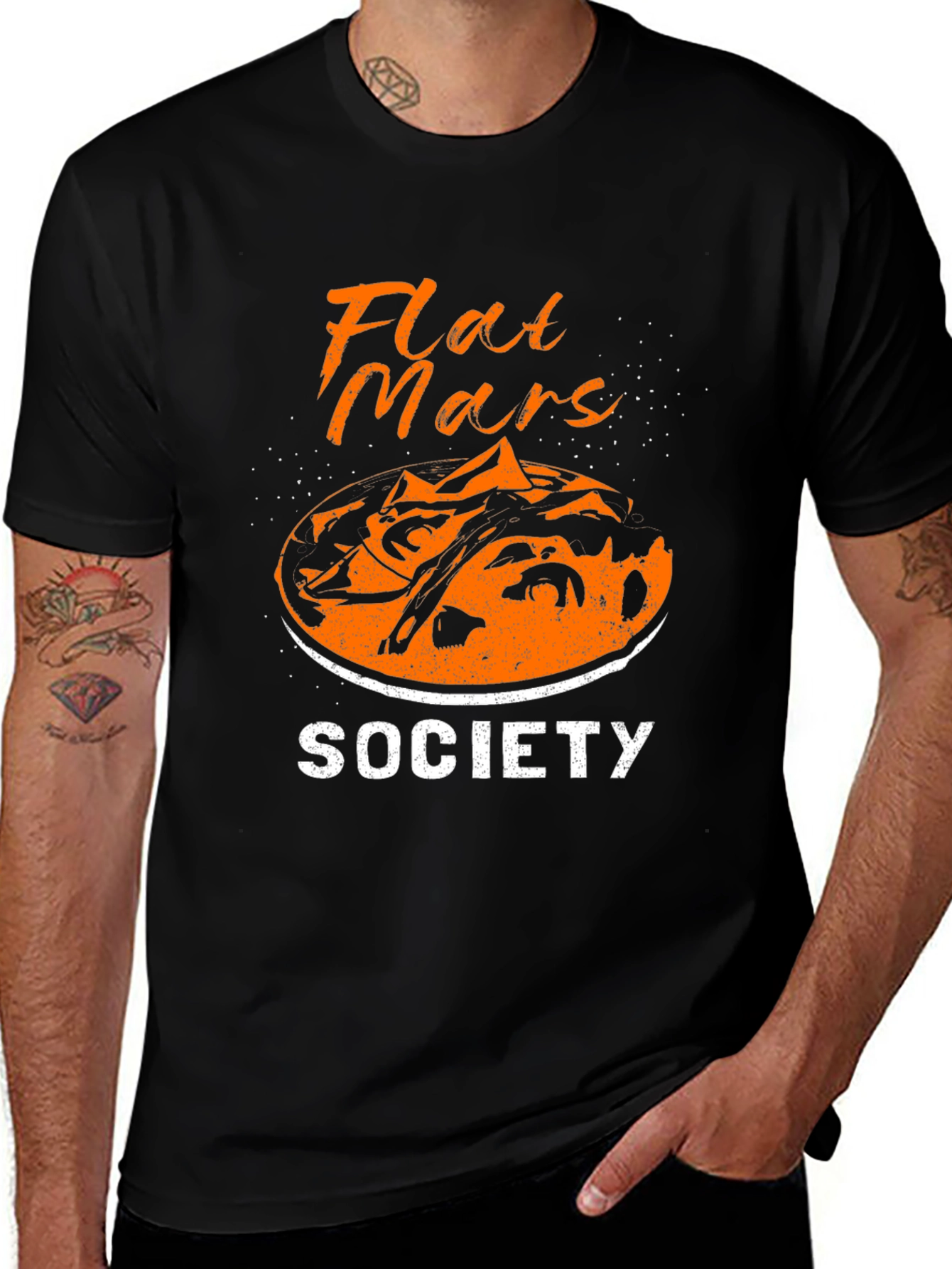 Flat Mars Society Graphic T-Shirt