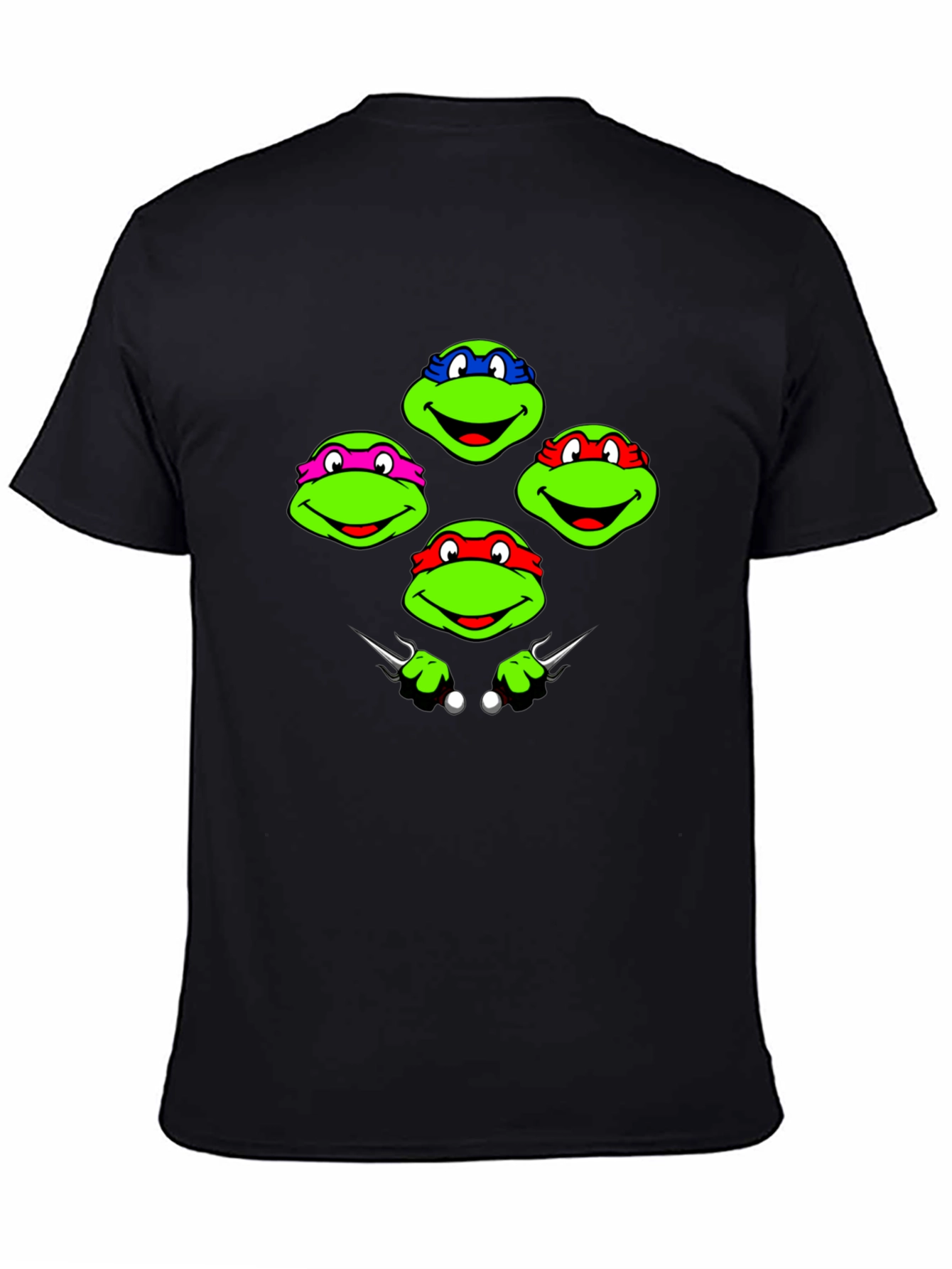 TMNT T-Shirt: Ninja Turtles Faces Graphic Tee