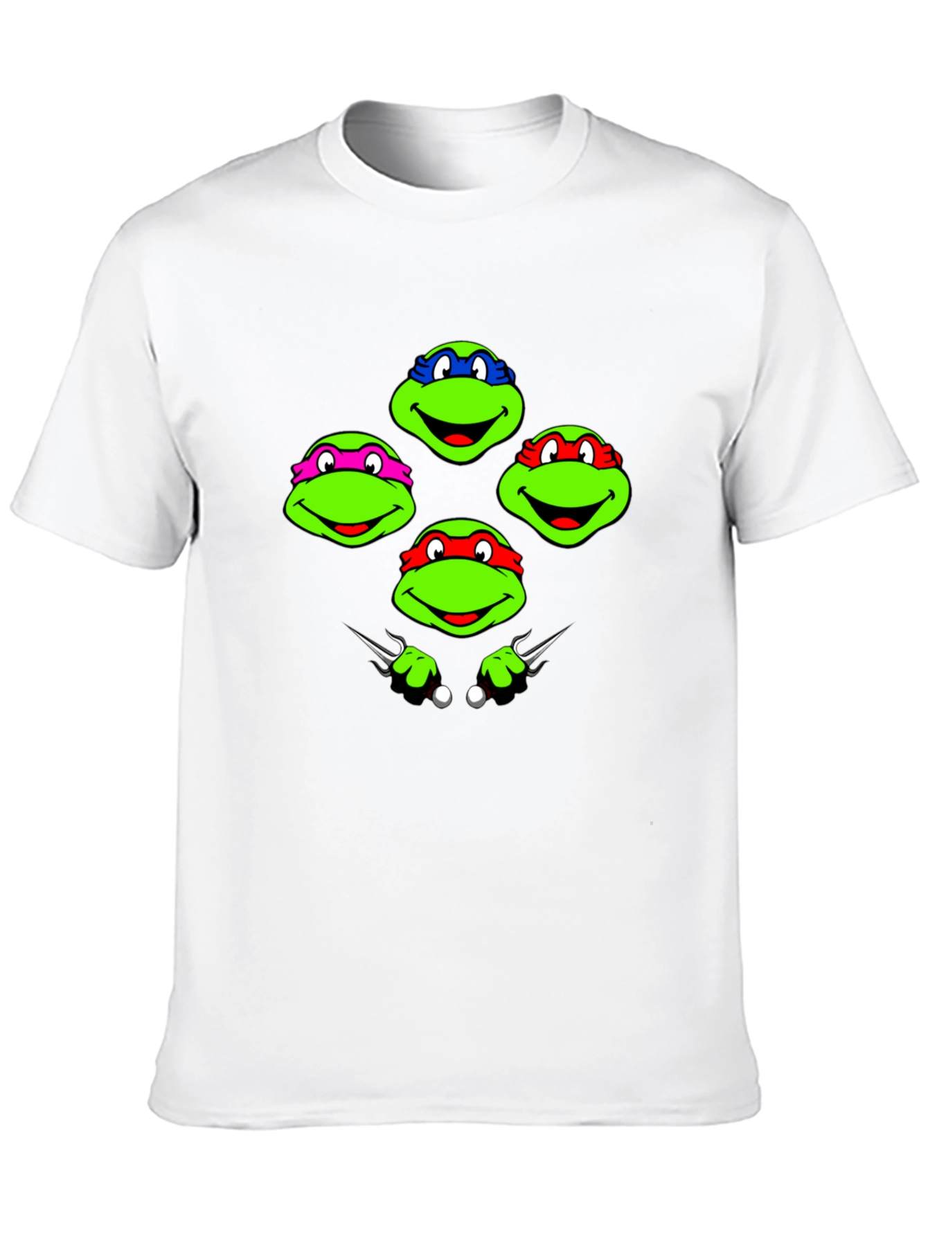 TMNT T-Shirt: Ninja Turtles Faces Graphic Tee