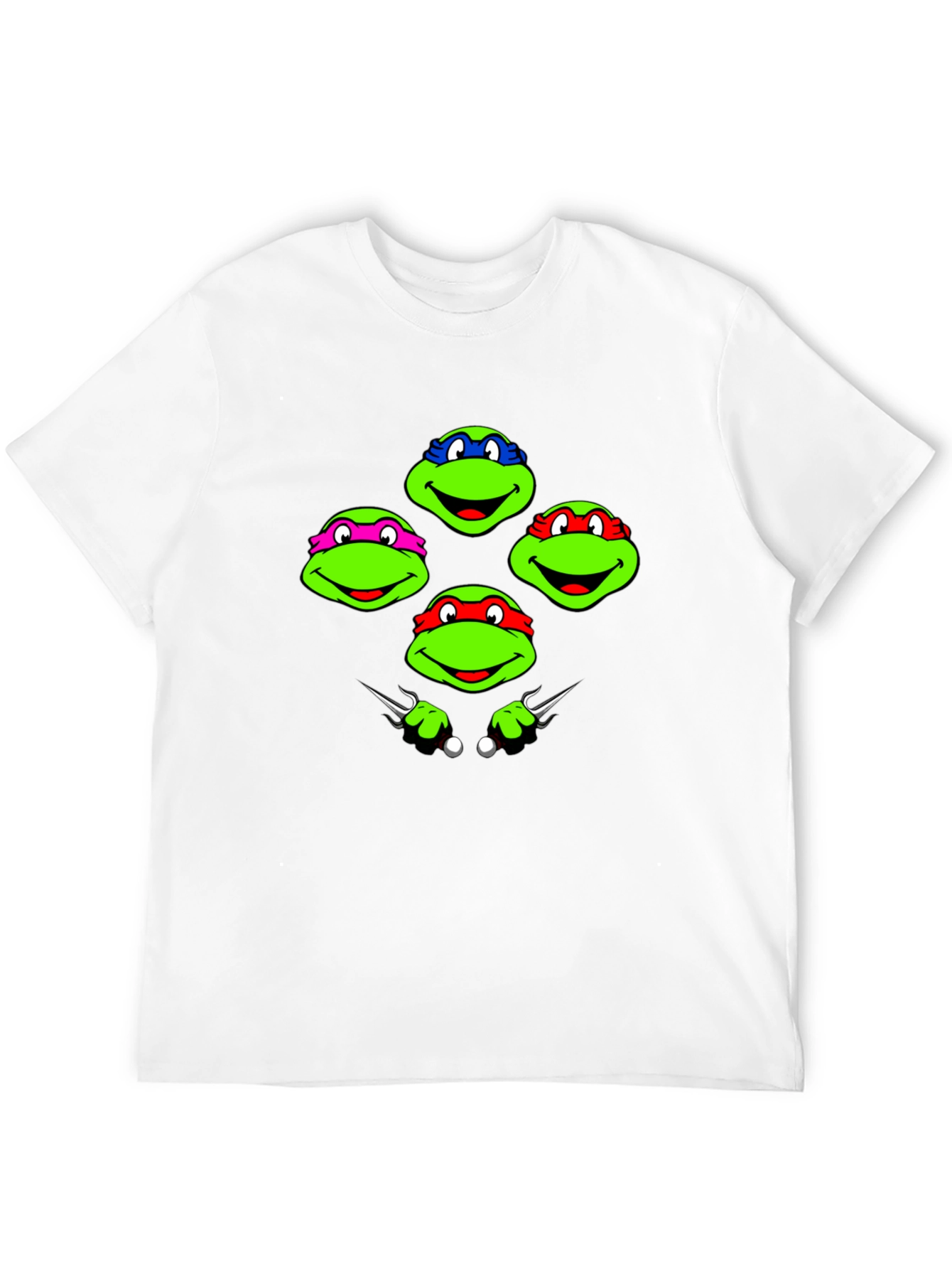 TMNT T-Shirt: Ninja Turtles Faces Graphic Tee