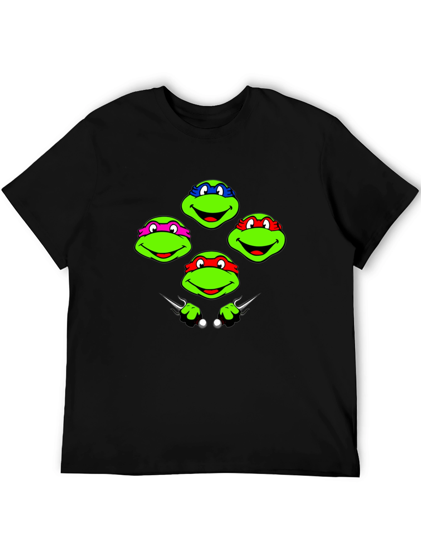TMNT T-Shirt: Ninja Turtles Faces Graphic Tee