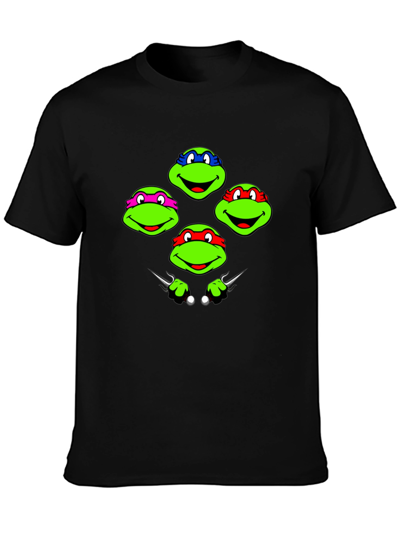 TMNT T-Shirt: Ninja Turtles Faces Graphic Tee