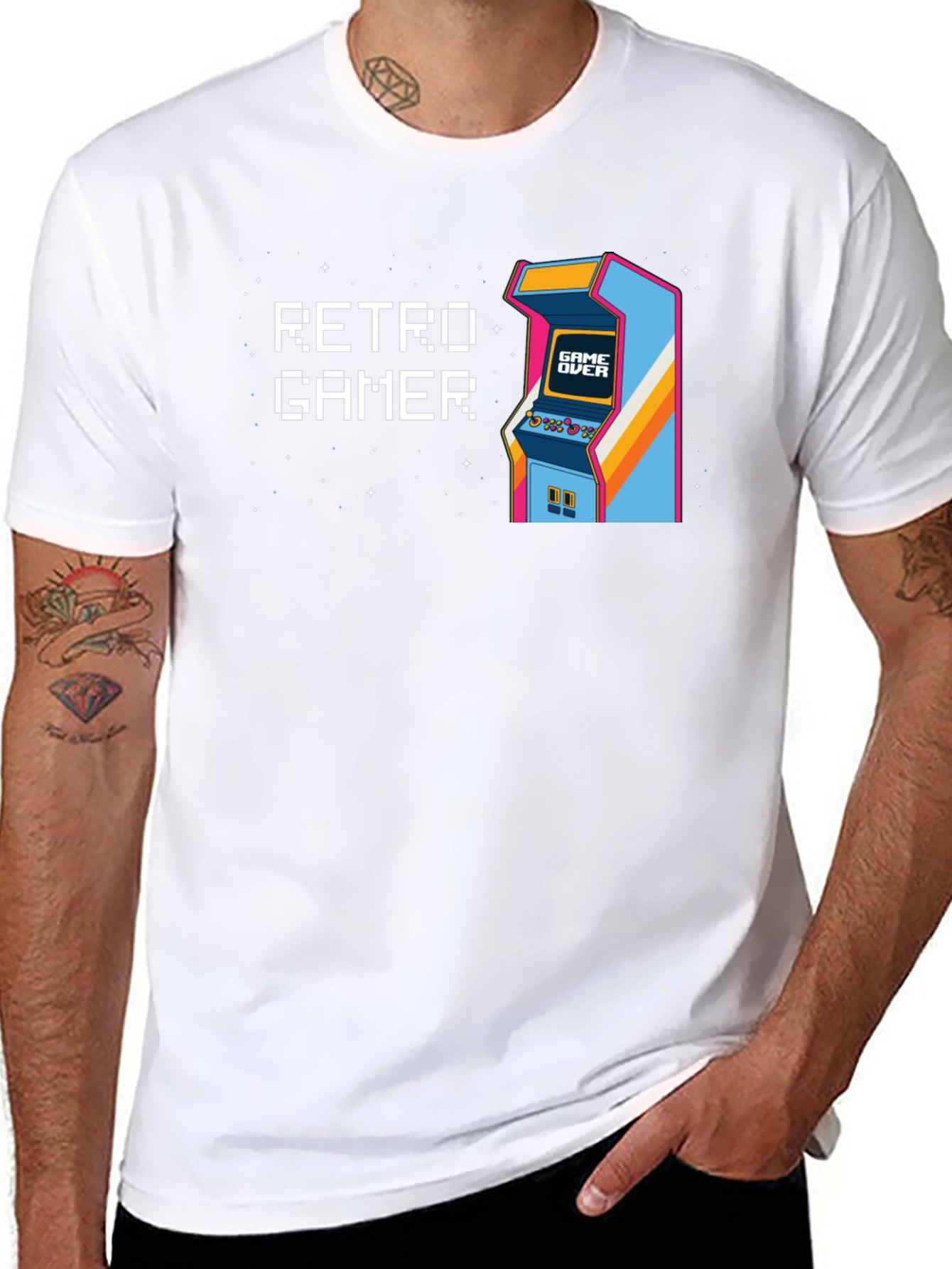 Retro Gamer T-Shirt - Arcade Console Design
