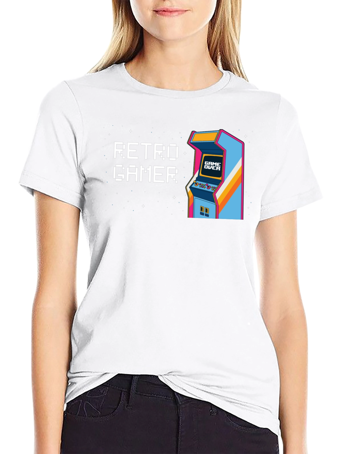 Retro Gamer T-Shirt - Arcade Console Design