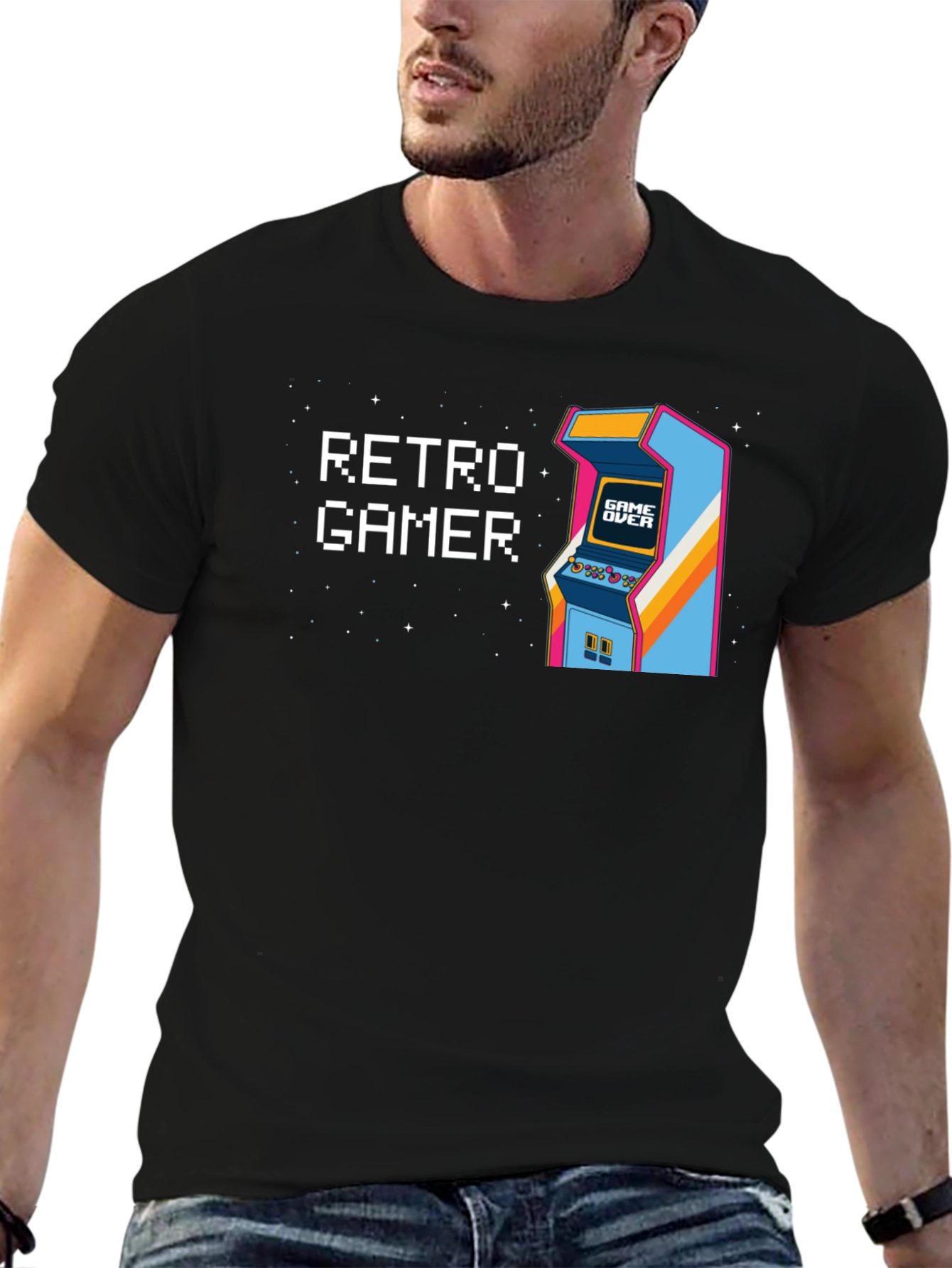 Retro Gamer T-Shirt - Arcade Console Design