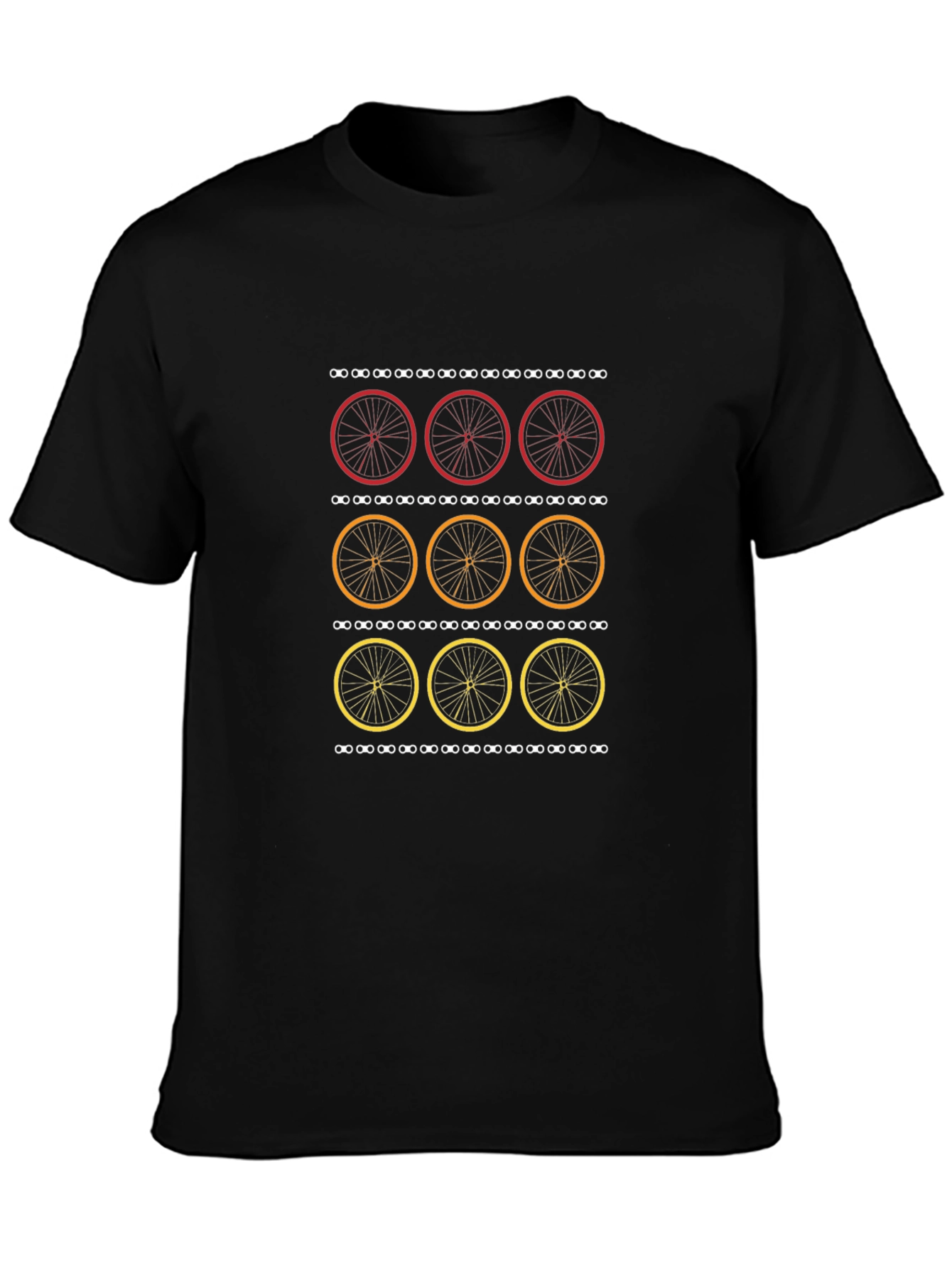 Cycle Wheels Graphic Tee - Black