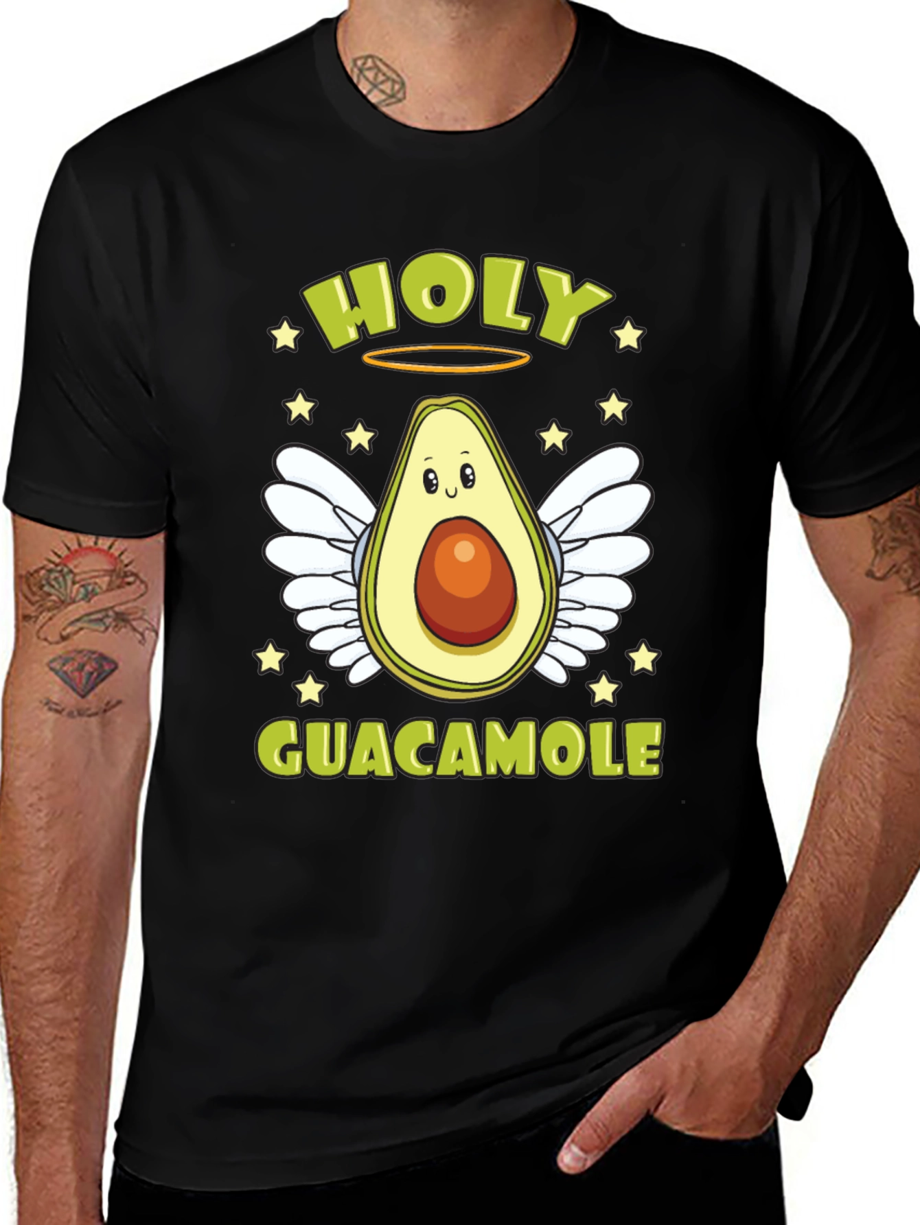 Holy Guacamole T-Shirt - Avocado Angel