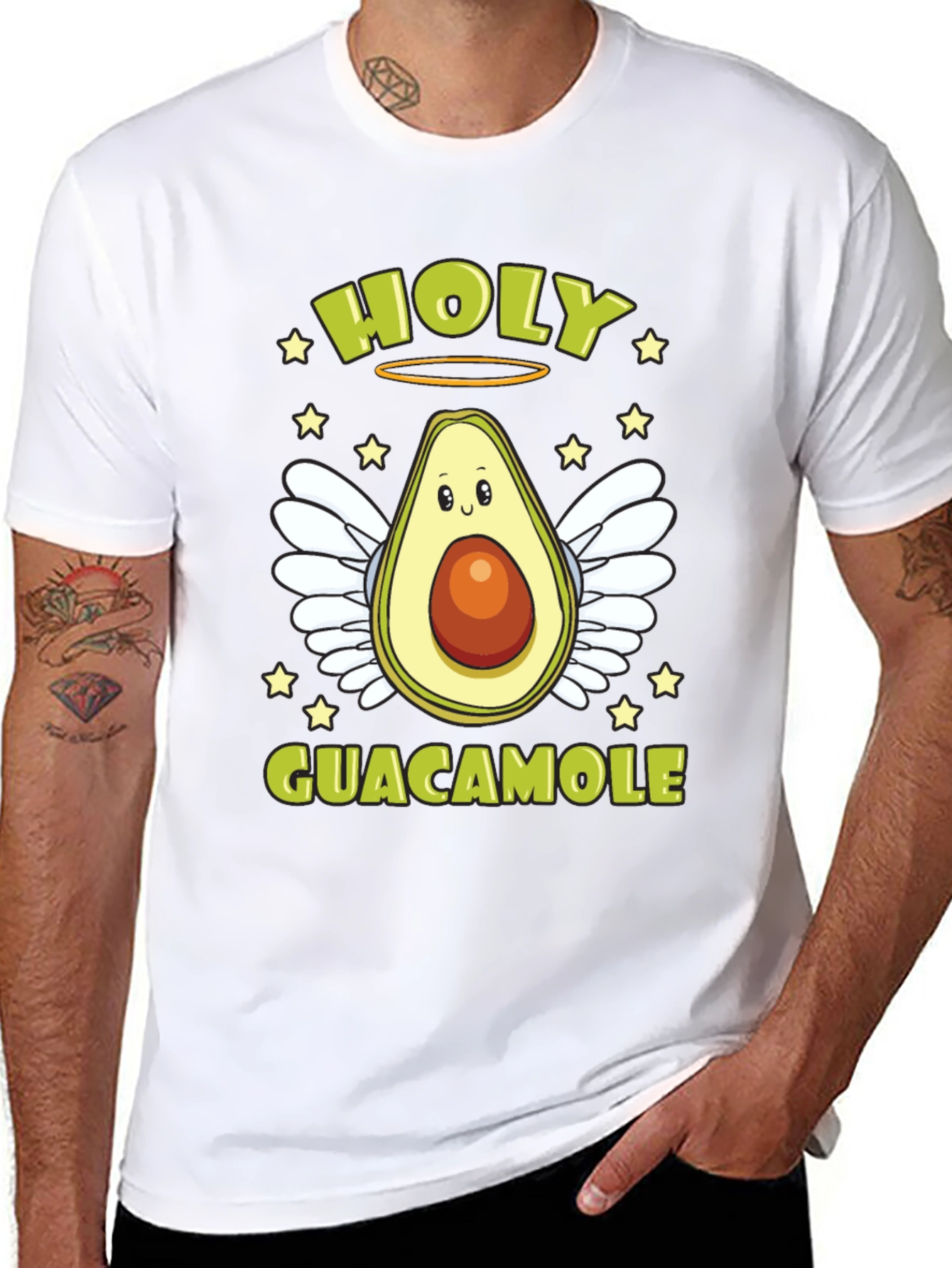 Holy Guacamole T-Shirt - Avocado Angel