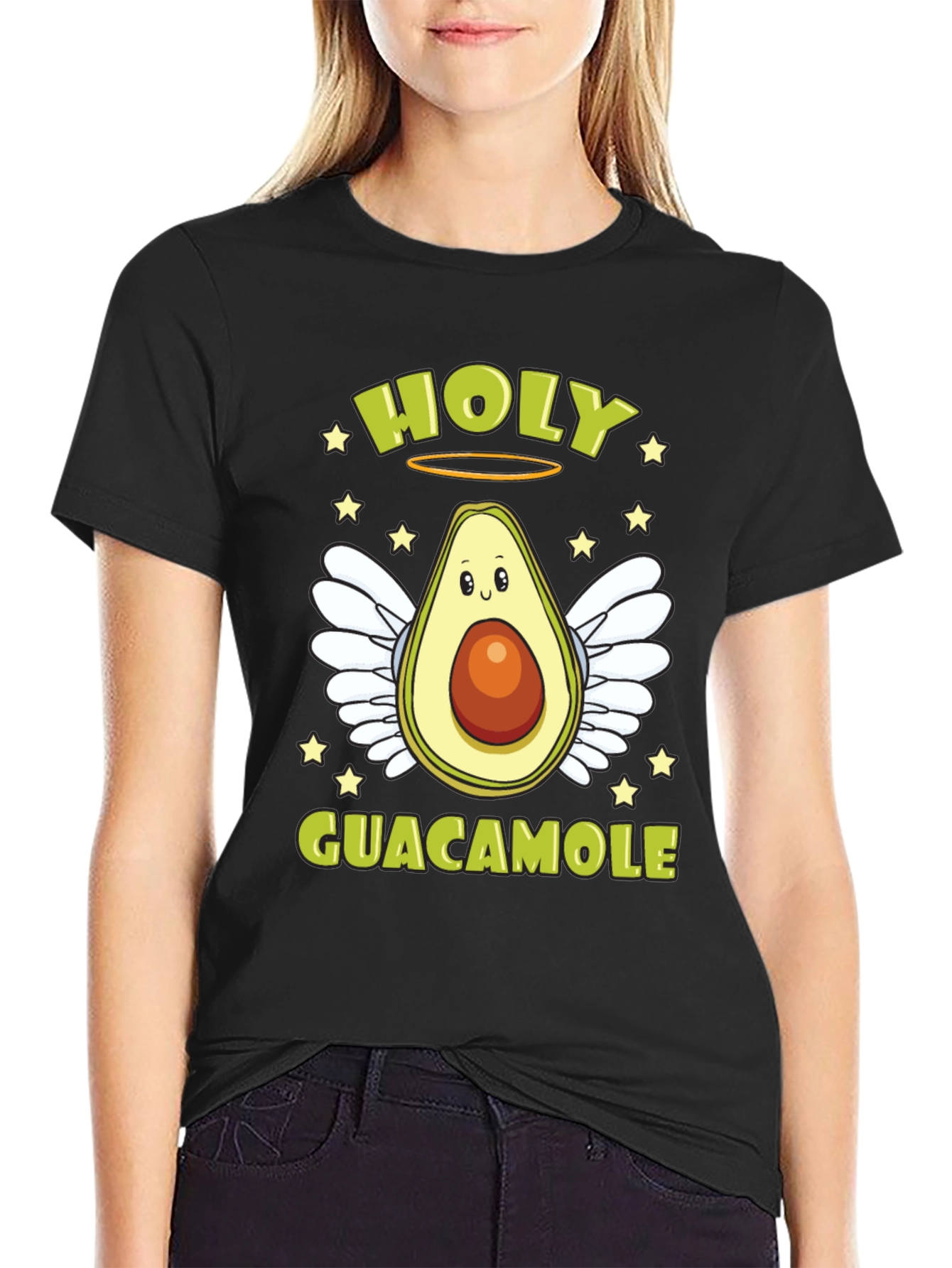 Holy Guacamole T-Shirt - Avocado Angel