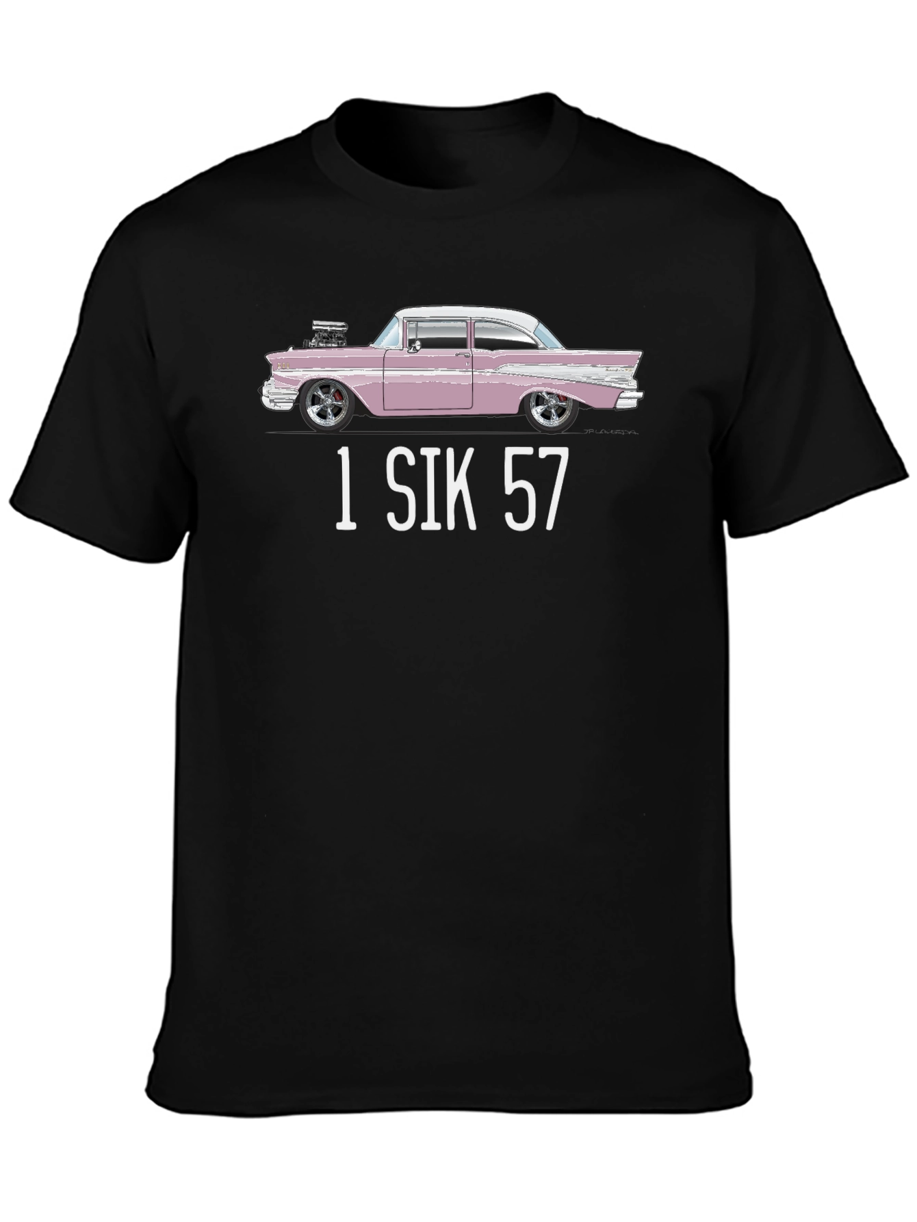 1 SIK 57 Car Graphic T-Shirt