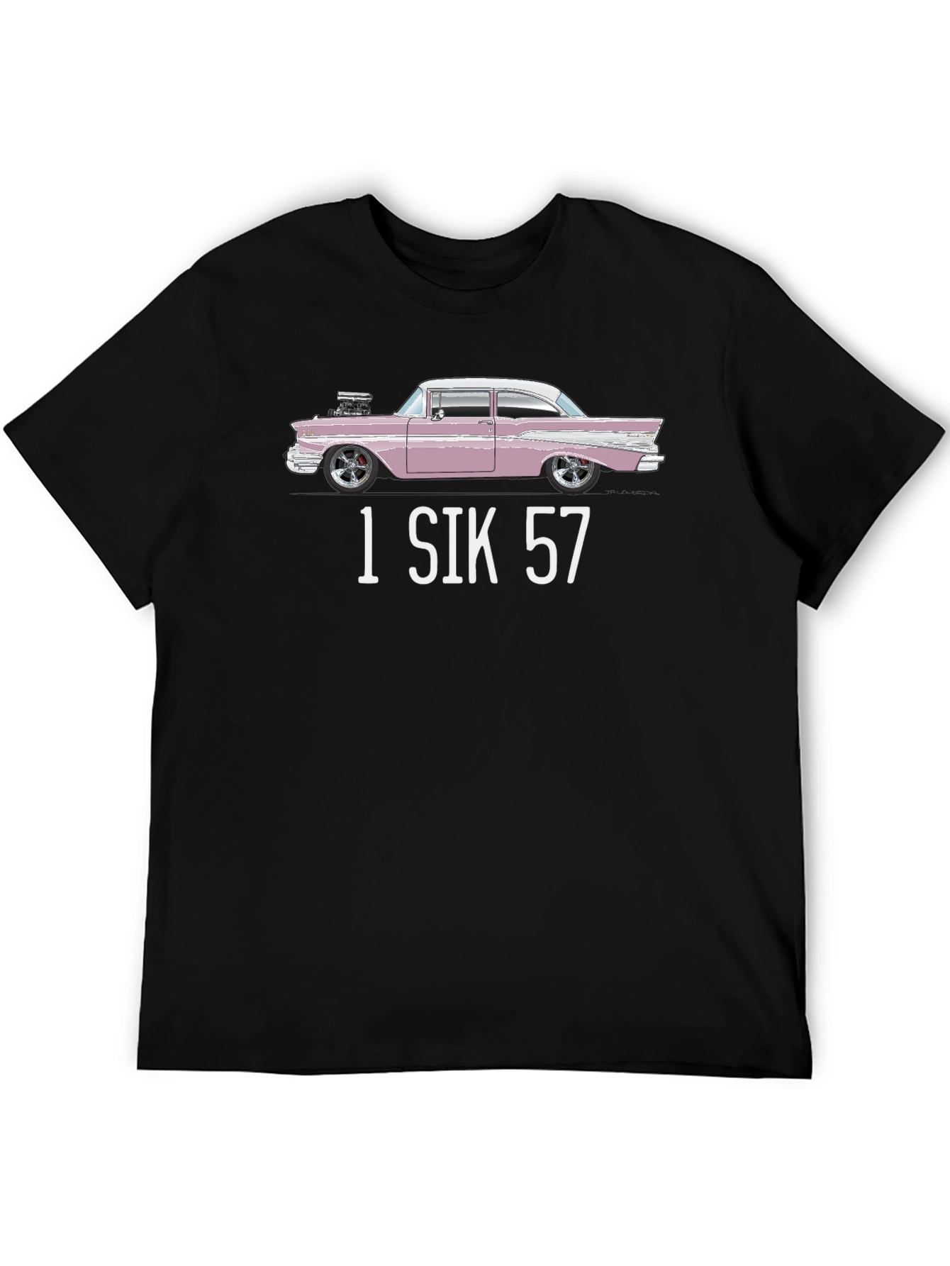 1 SIK 57 Car Graphic T-Shirt