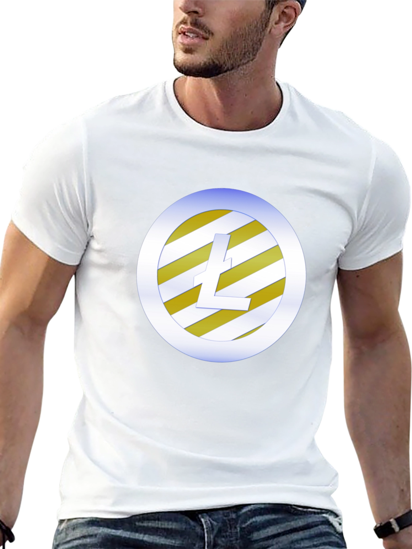 Litecoin Logo Black T-Shirt