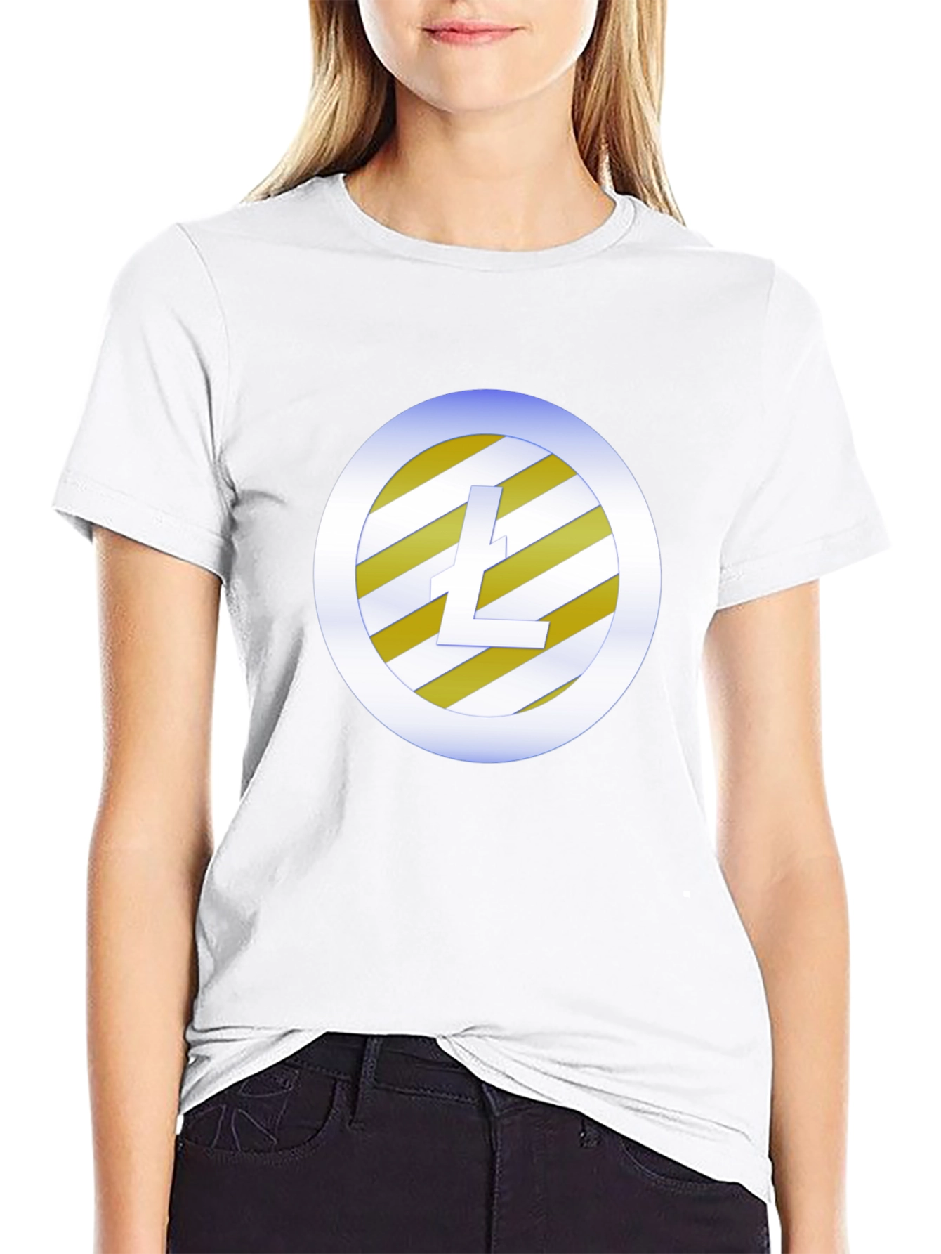 Litecoin Logo Black T-Shirt