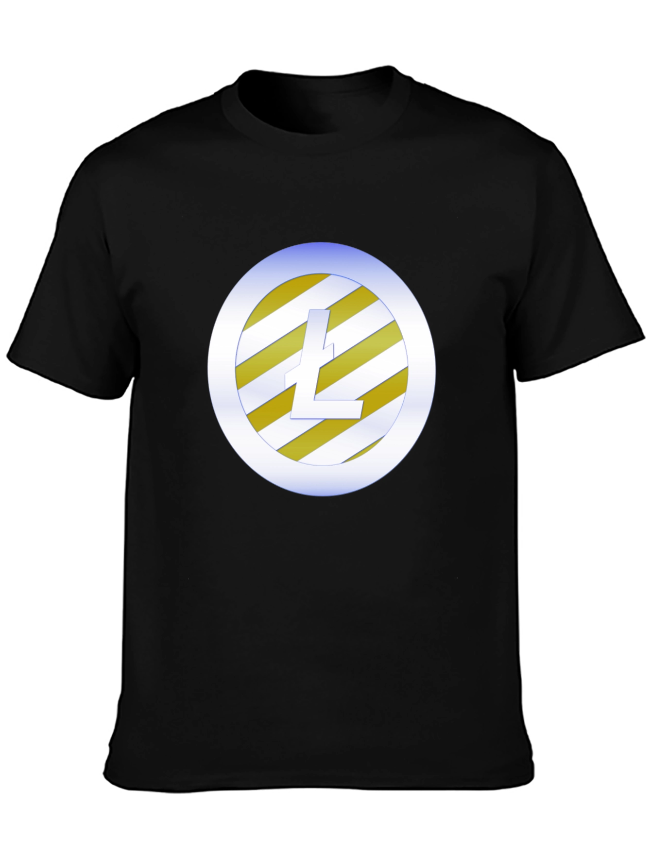 Litecoin Logo Black T-Shirt