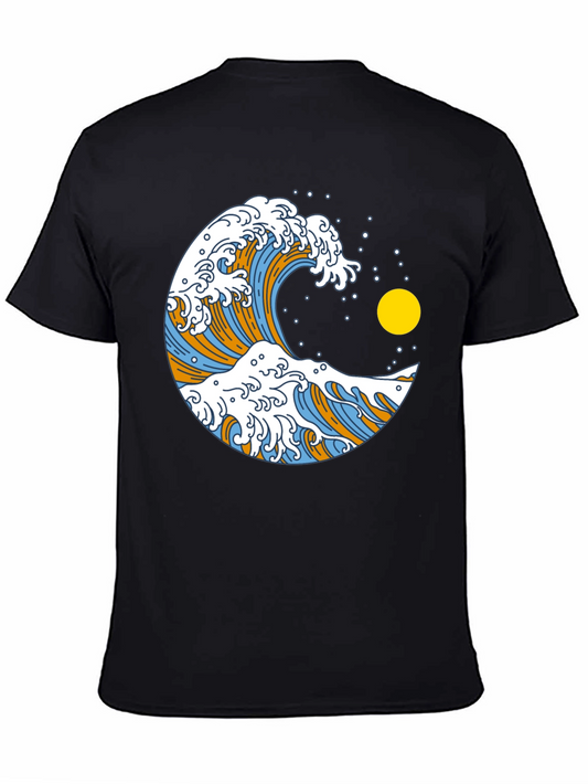 Great Wave Graphic Black T-Shirt
