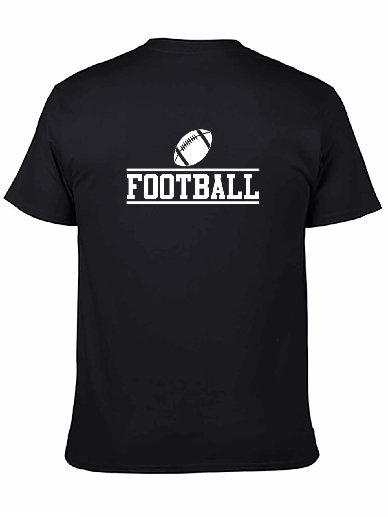 Football Graphic Tee - Classic Black T-Shirt