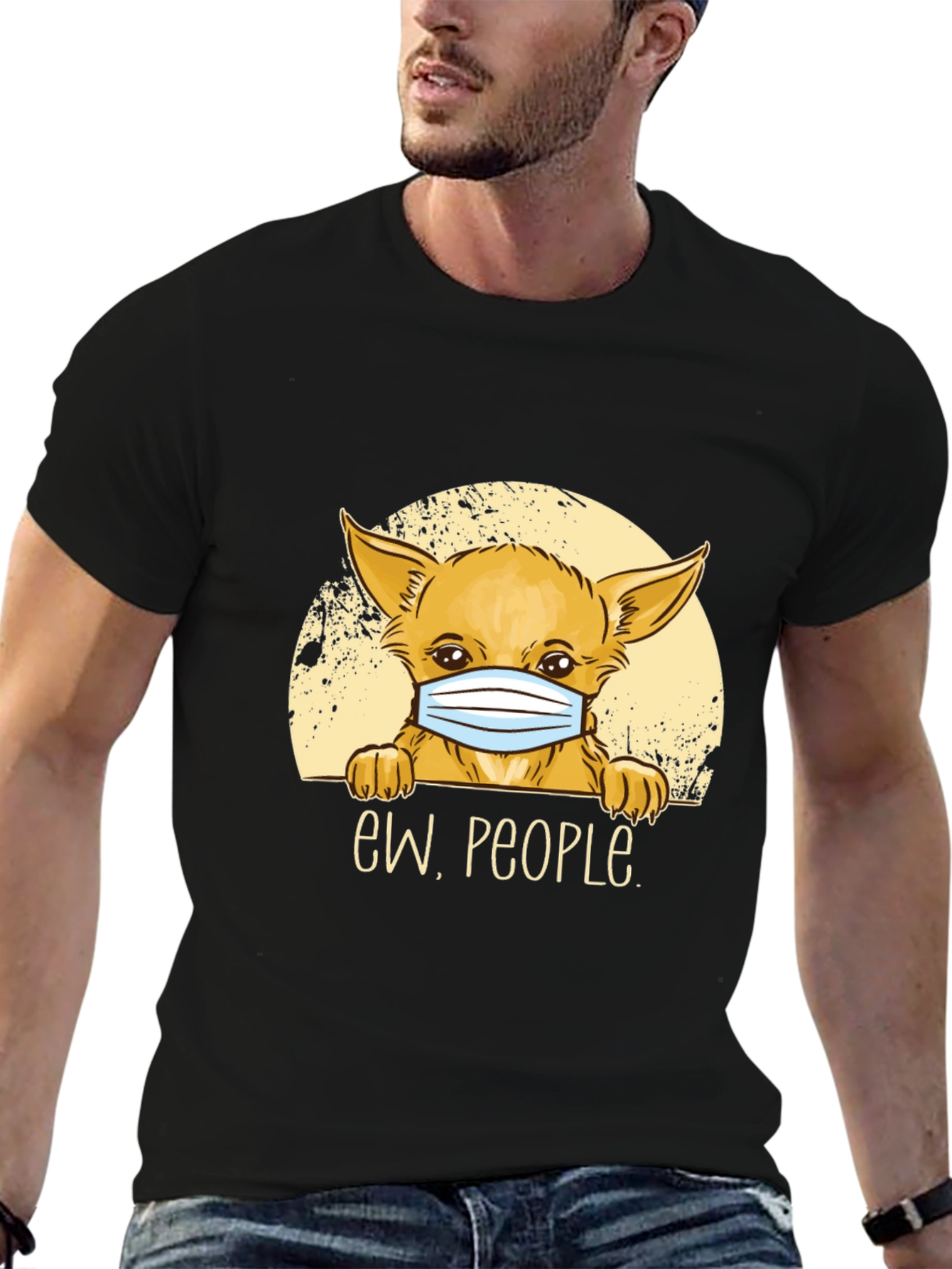 Ew People Dog Graphic Tee - Black