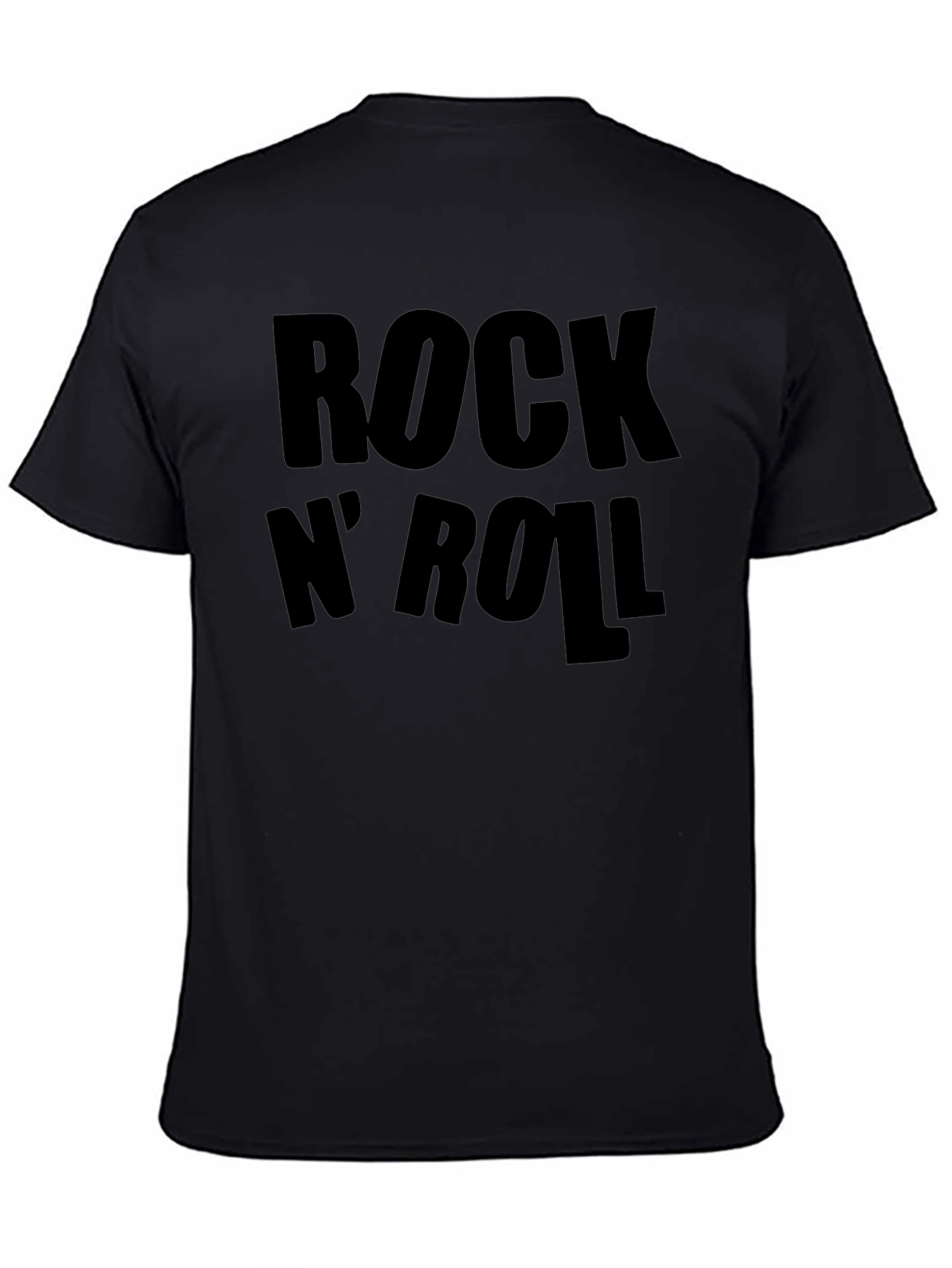 Rock N Roll Black Graphic T-Shirt