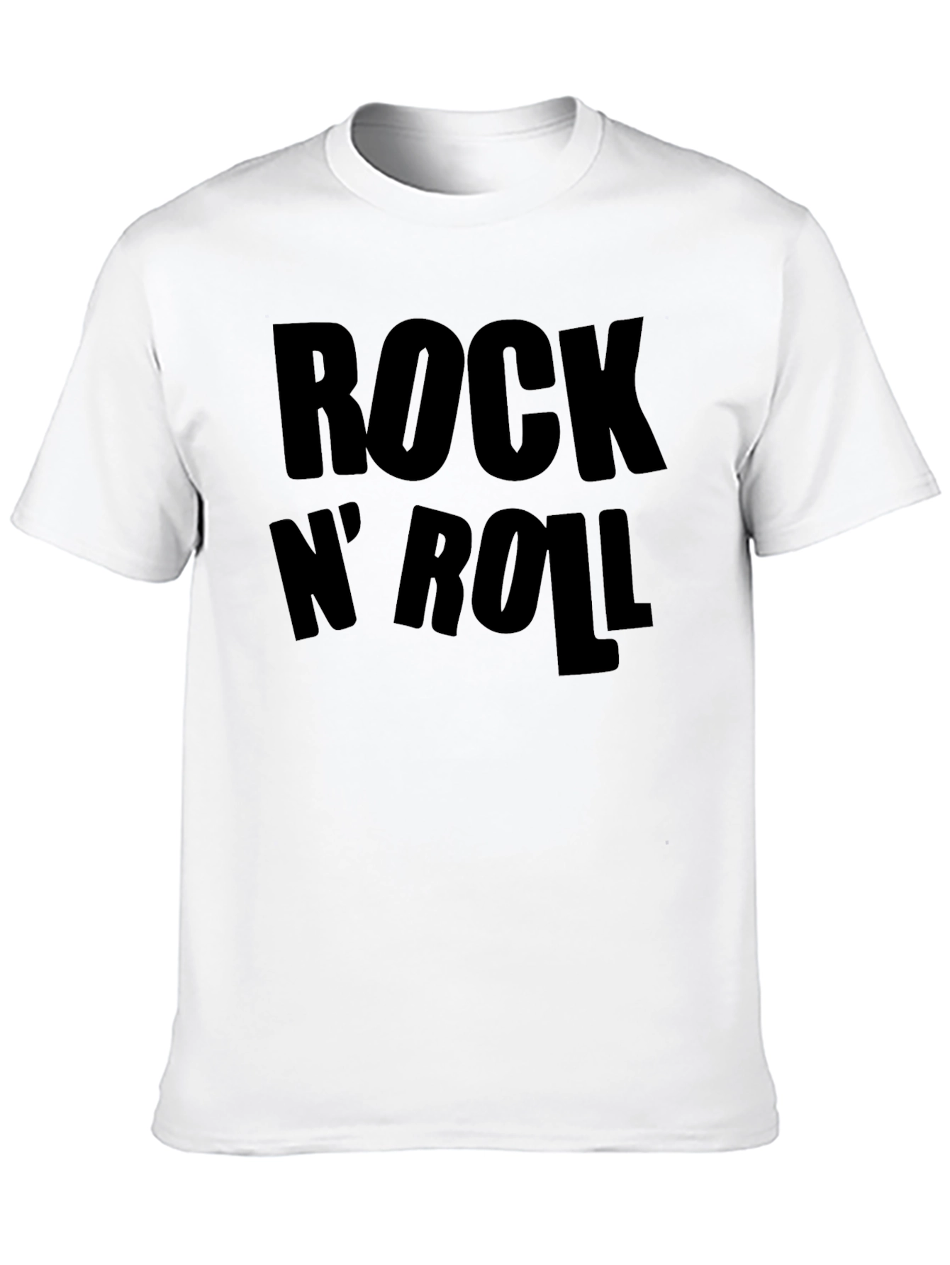 Rock N Roll Black Graphic T-Shirt