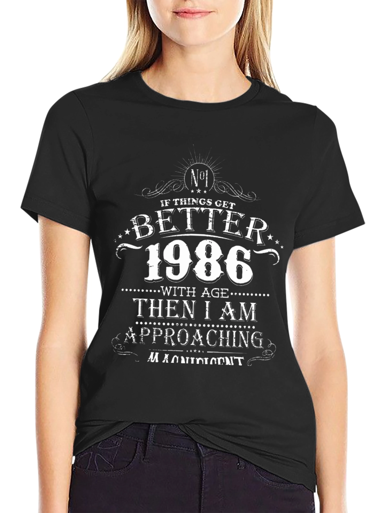 1986 Birthday T-Shirt - Aged to Perfection