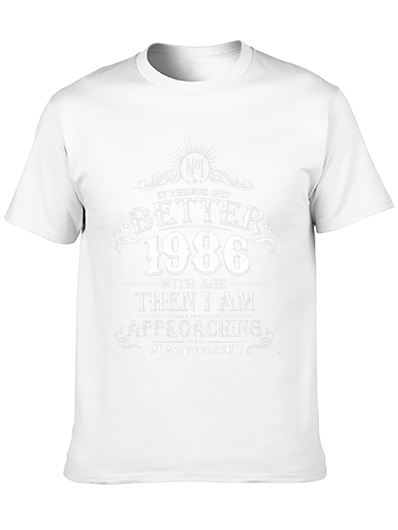 1986 Birthday T-Shirt - Aged to Perfection