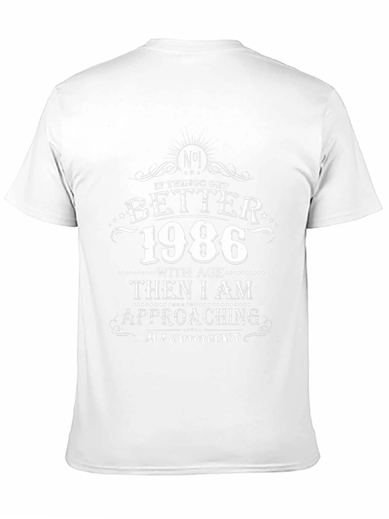 1986 Birthday T-Shirt - Aged to Perfection