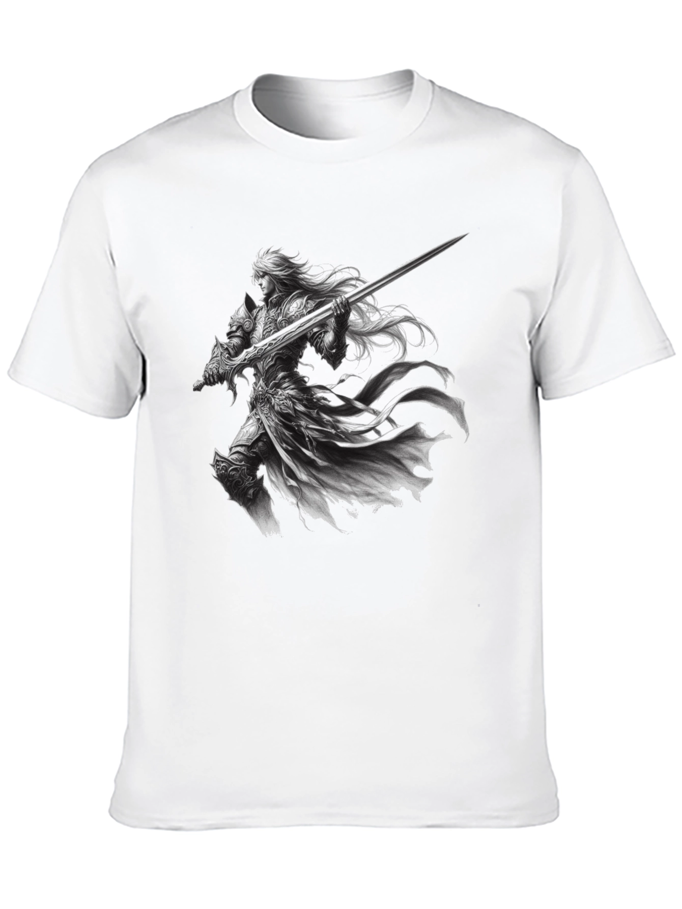 Warrior Knight Graphic Tee - Black