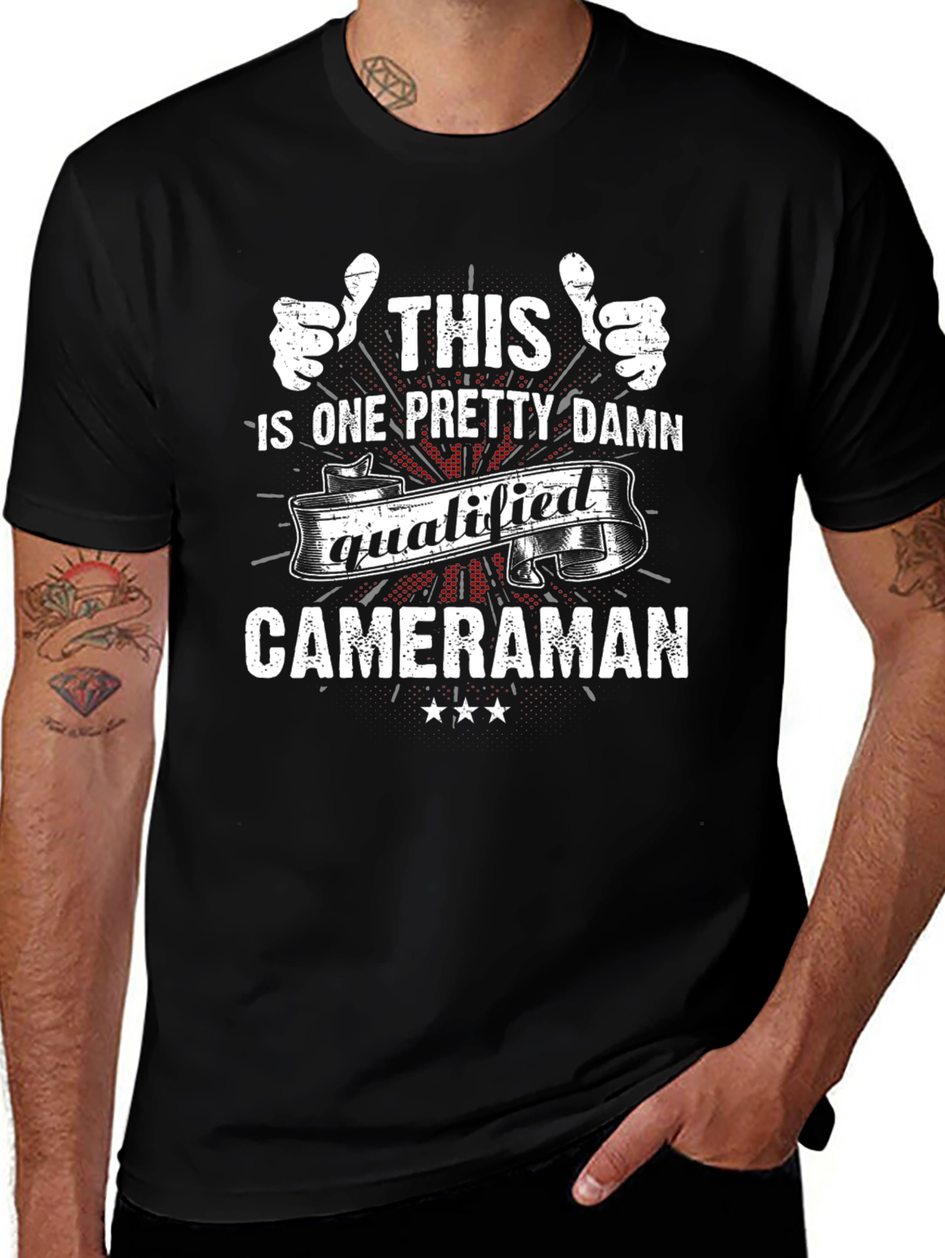 Qualified Cameraman Graphic T-Shirt