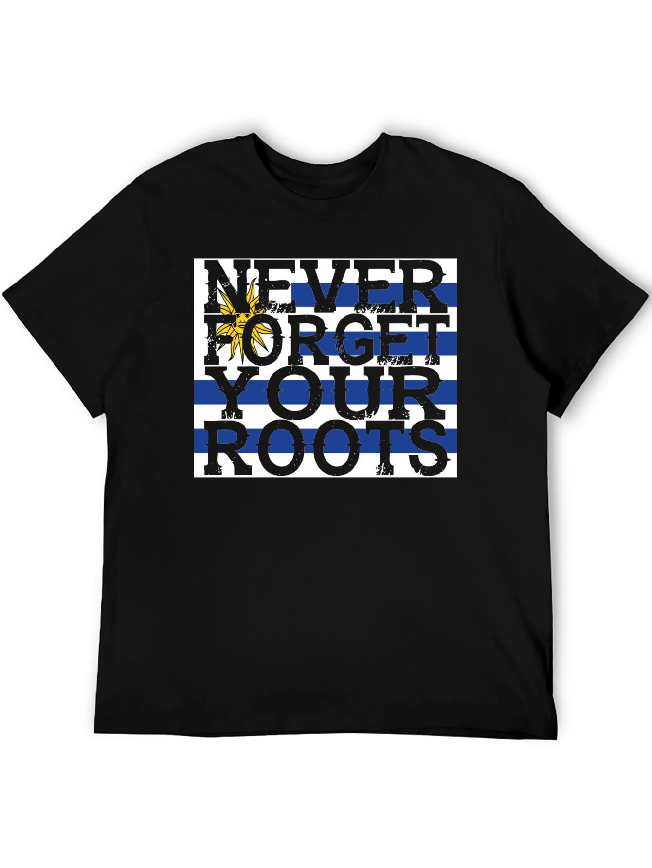 Never Forget Roots T-Shirt - Uruguay Flag Tee