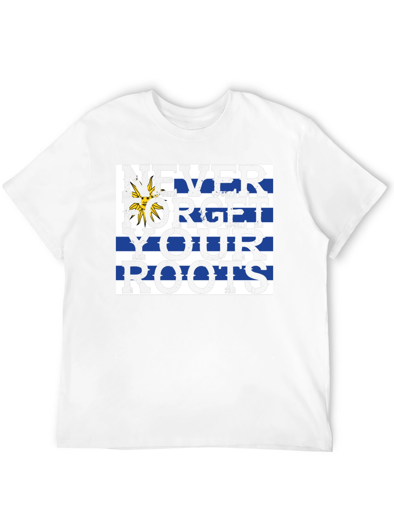 Never Forget Roots T-Shirt - Uruguay Flag Tee