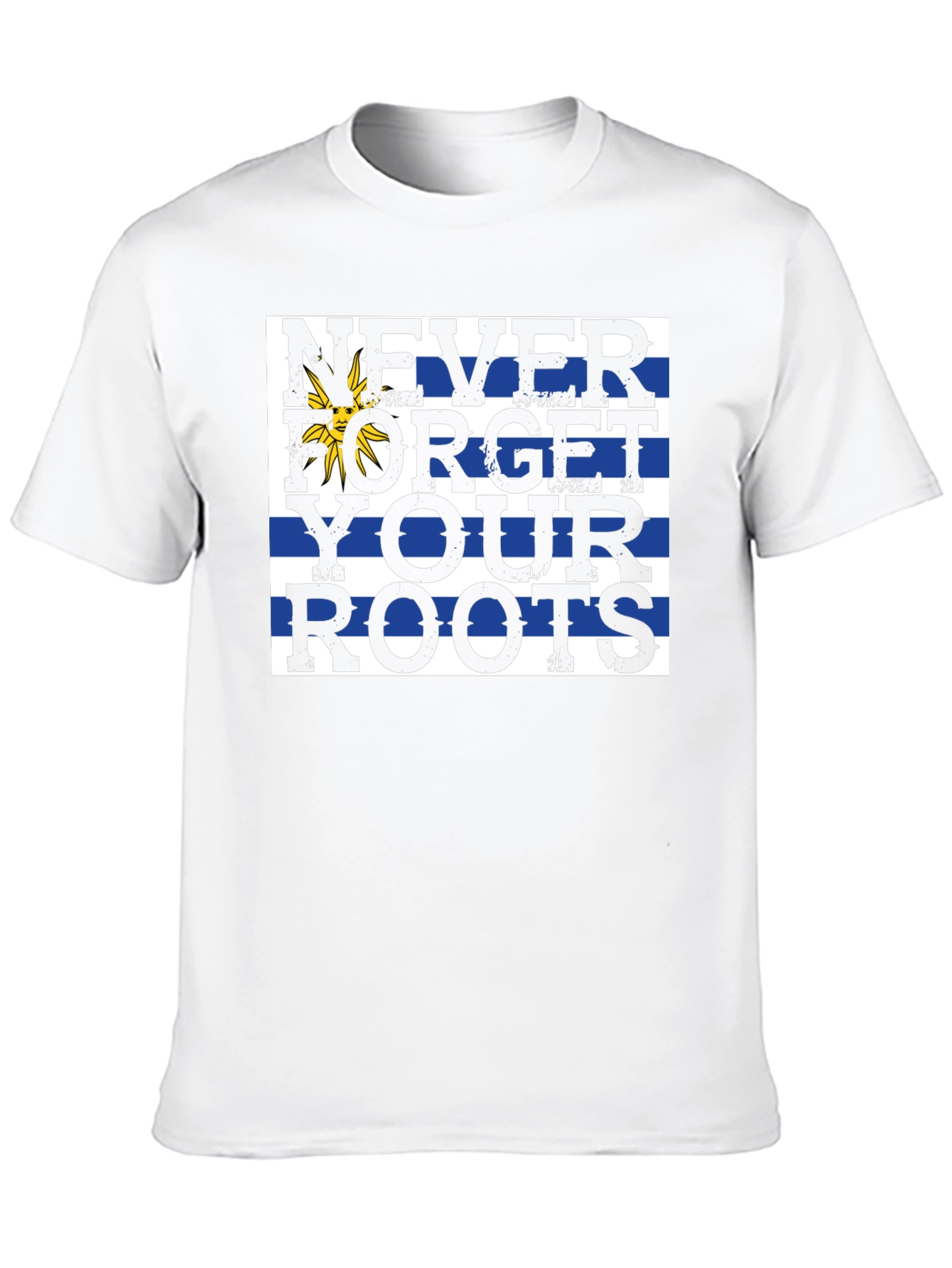 Never Forget Roots T-Shirt - Uruguay Flag Tee