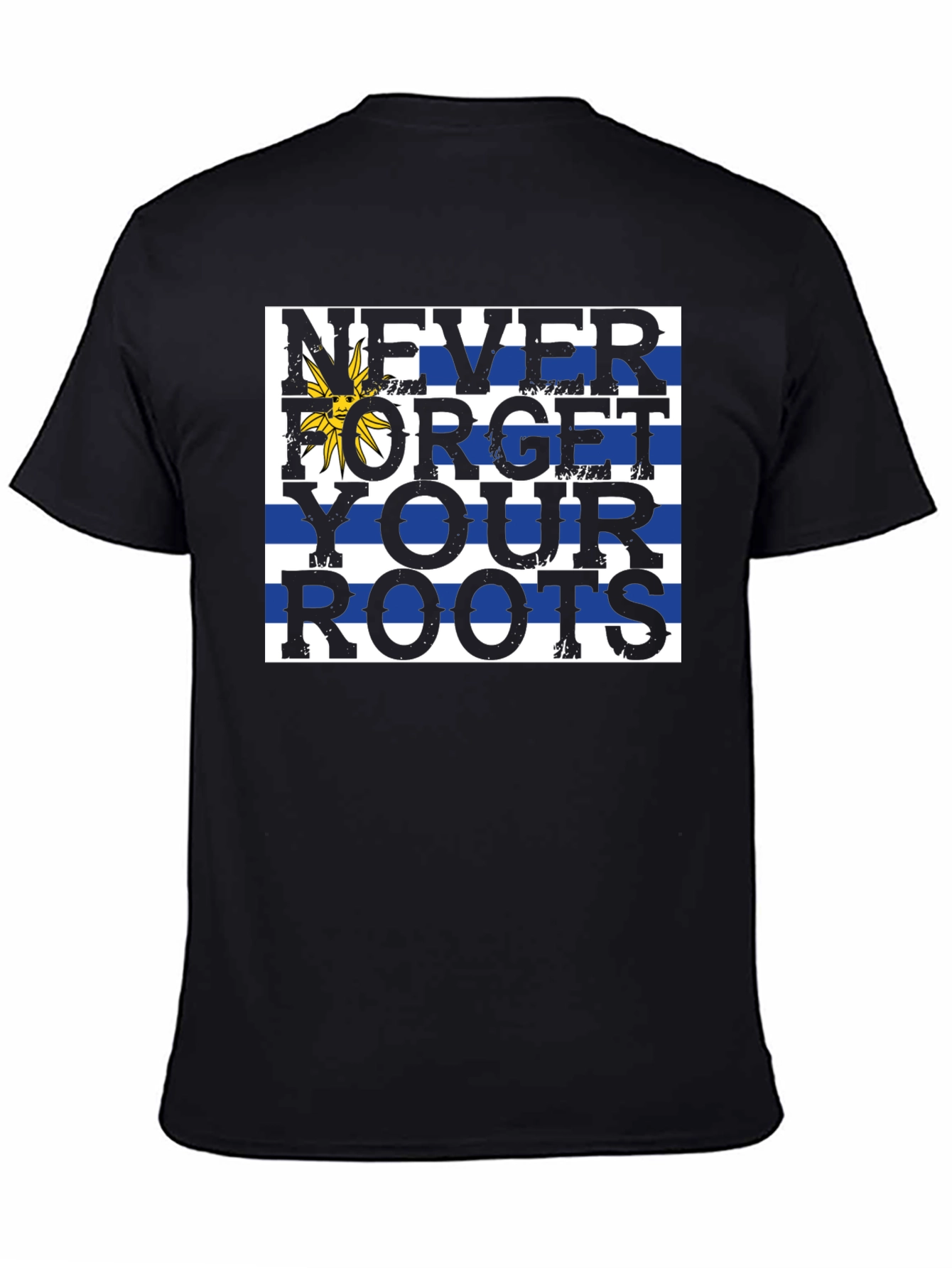 Never Forget Roots T-Shirt - Uruguay Flag Tee