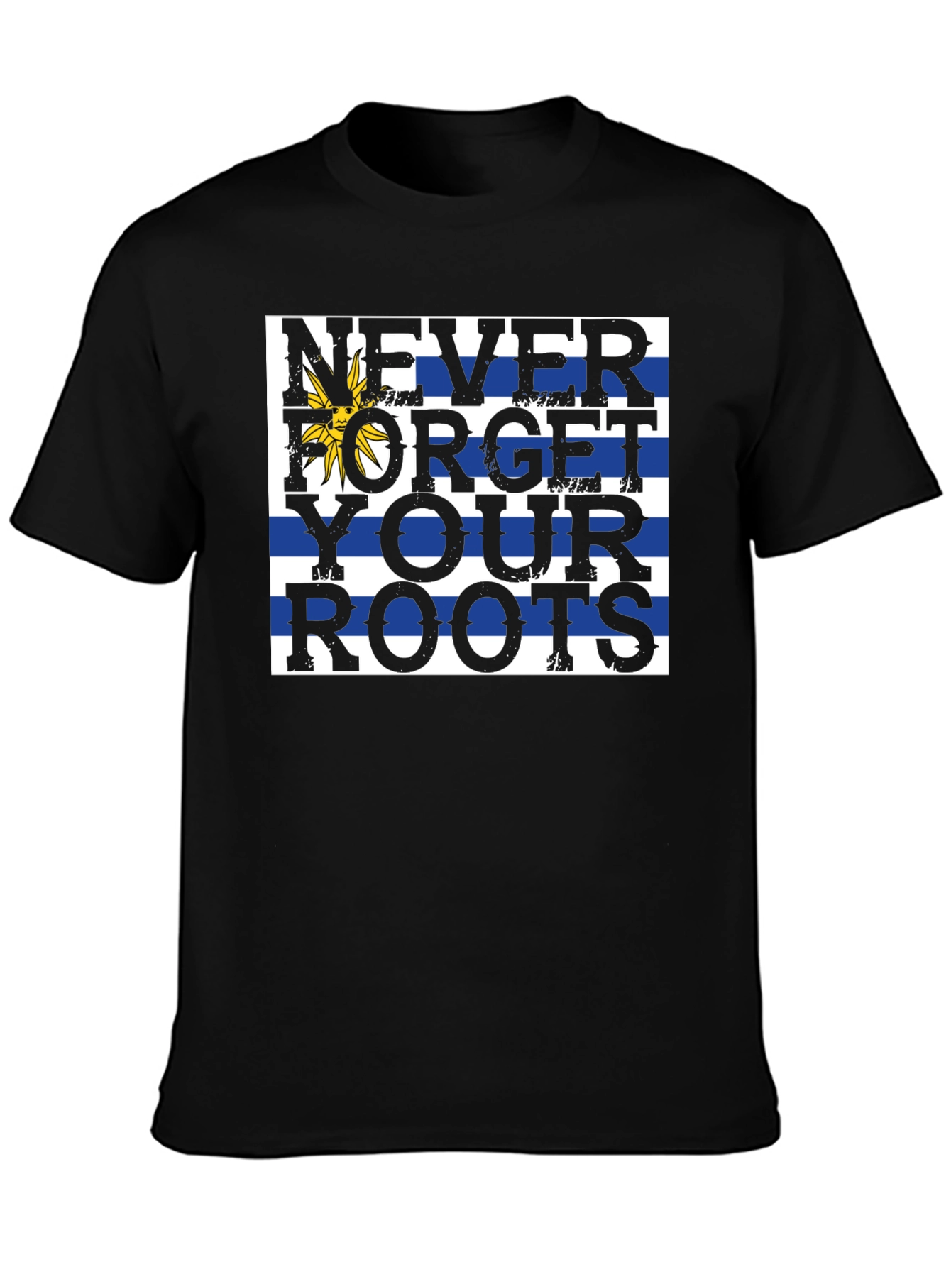 Never Forget Roots T-Shirt - Uruguay Flag Tee