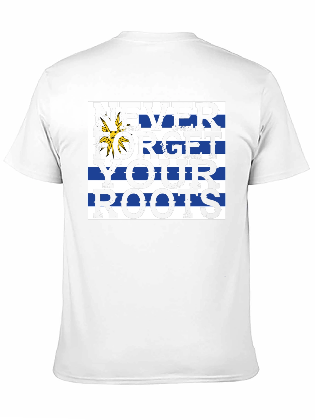Never Forget Roots T-Shirt - Uruguay Flag Tee