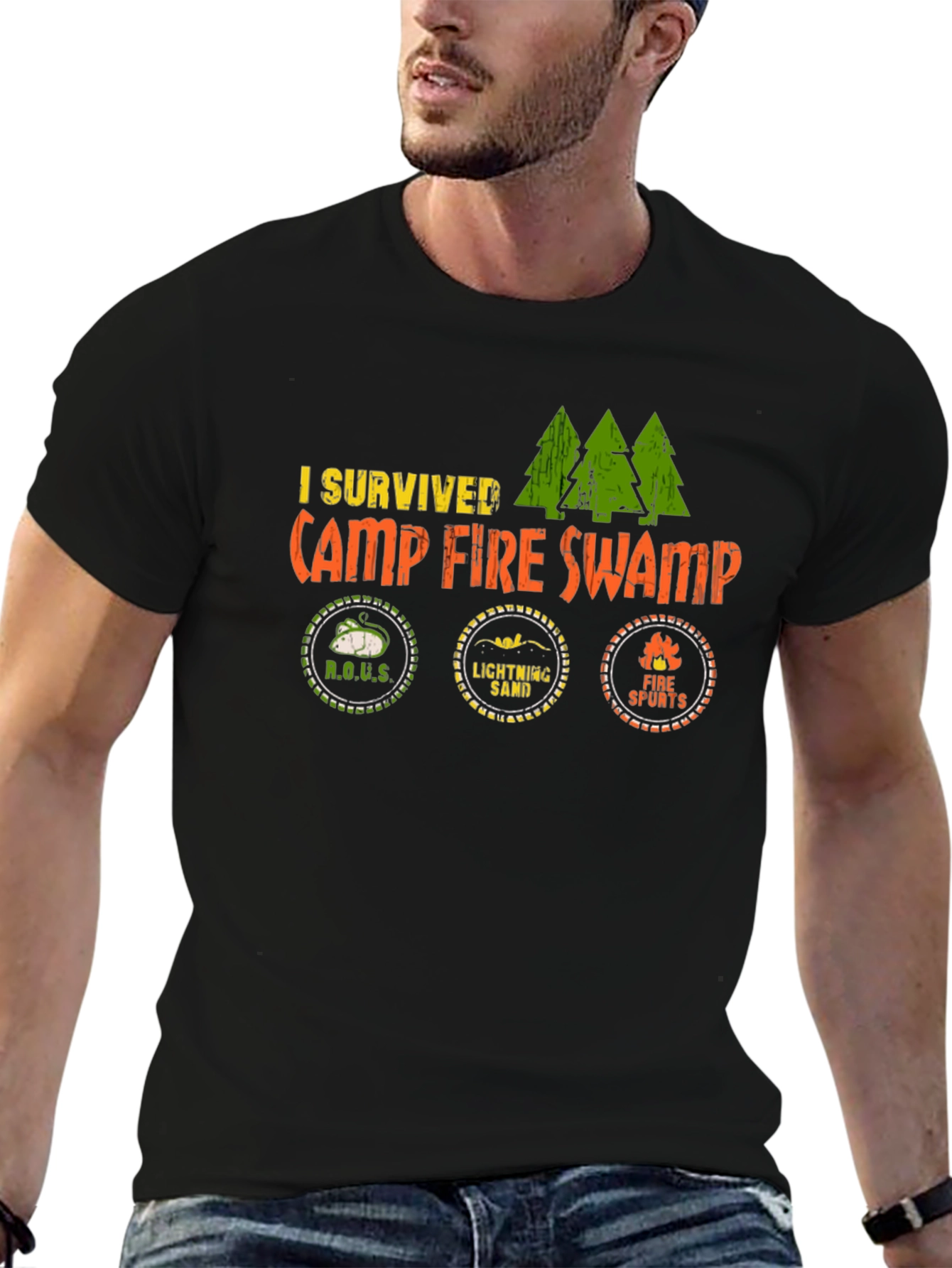 I Survived Camp Fire Swamp Graphic Tee