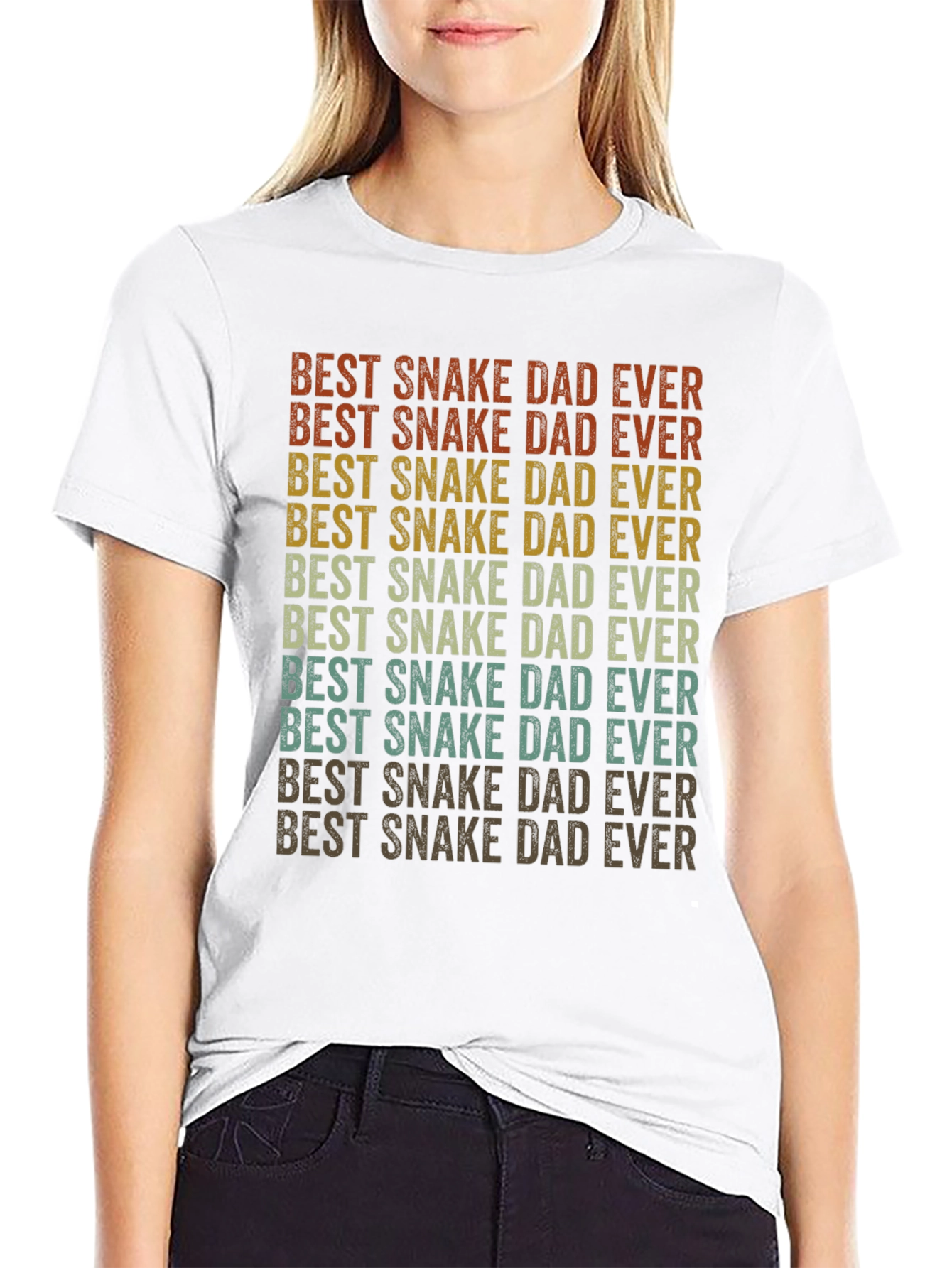 Best Snake Dad Ever Retro T-Shirt