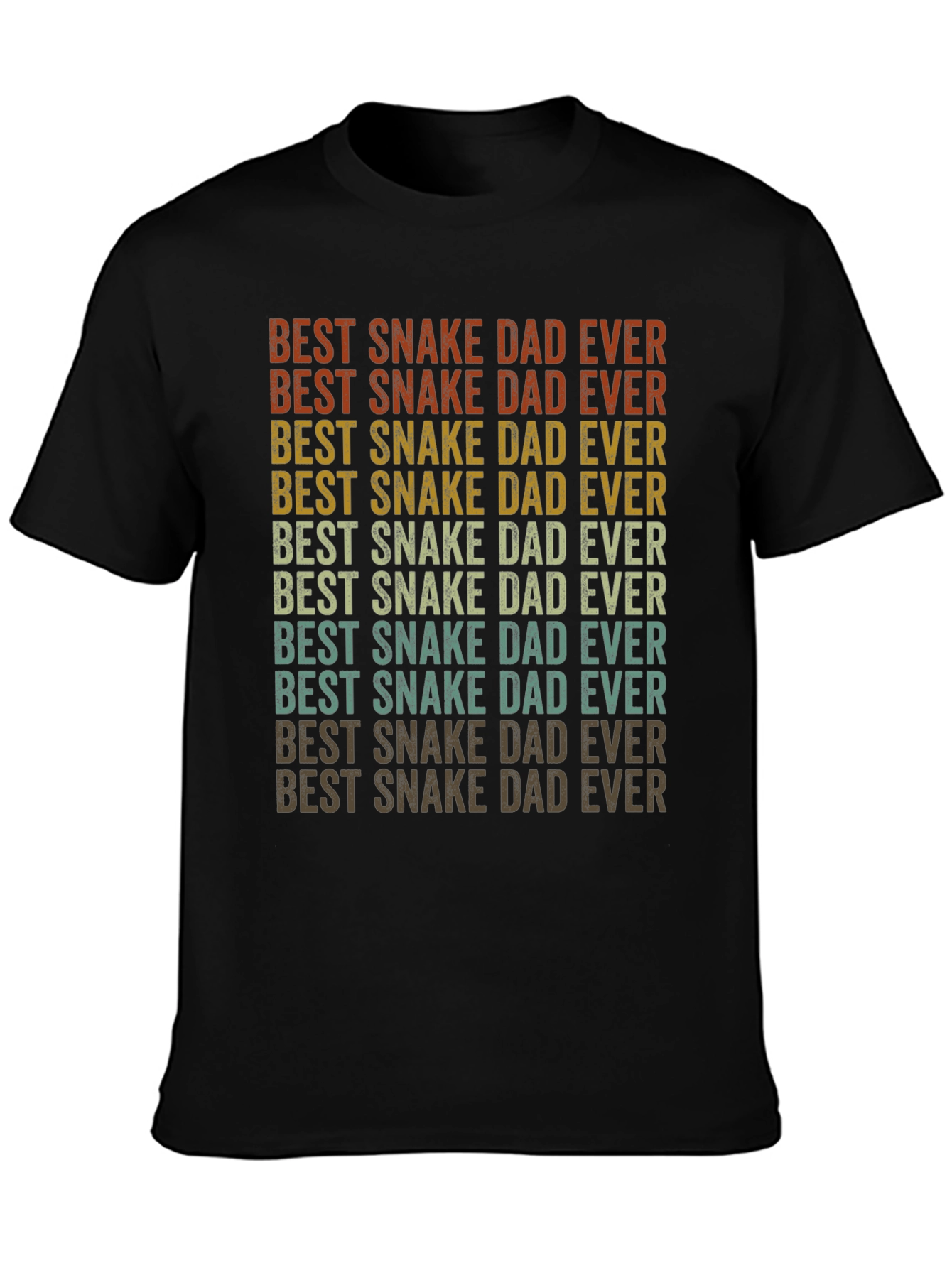 Best Snake Dad Ever Retro T-Shirt