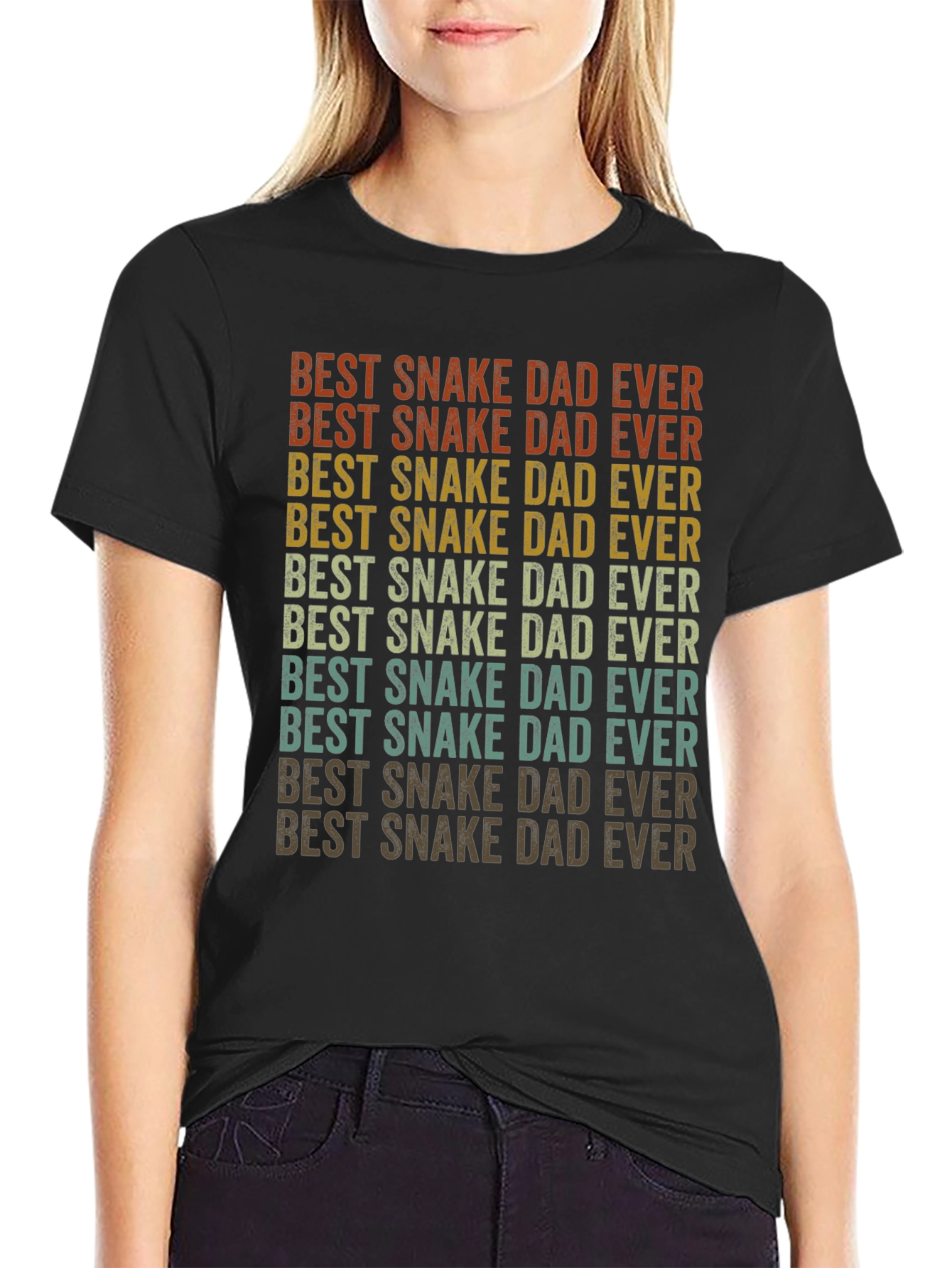 Best Snake Dad Ever Retro T-Shirt