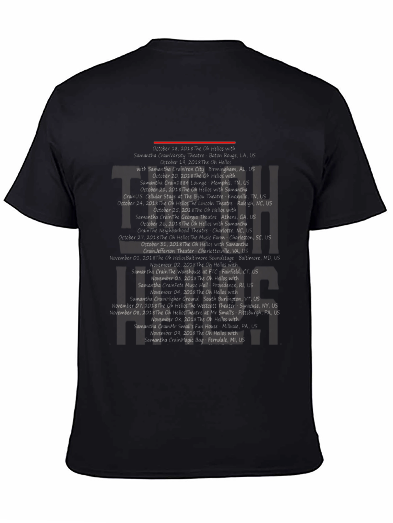 Oh Hellos Tour Dates Graphic T-Shirt