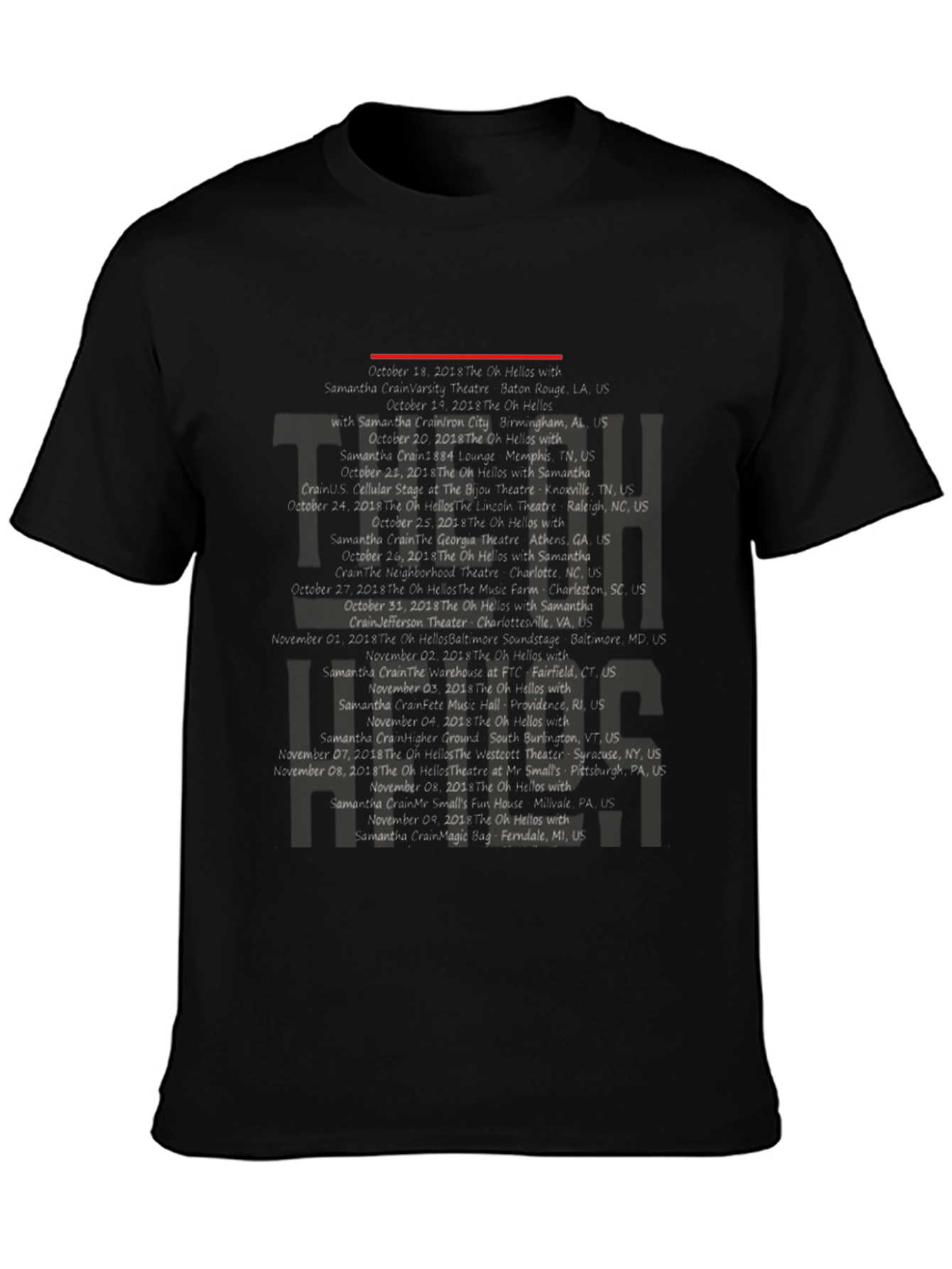 Oh Hellos Tour Dates Graphic T-Shirt